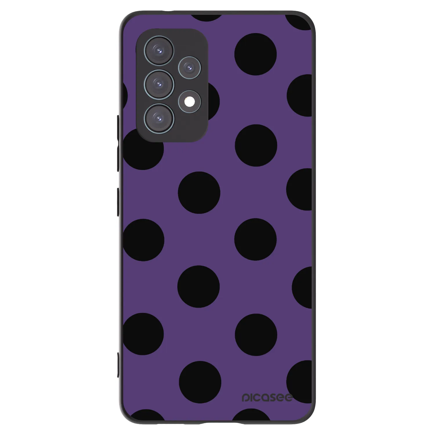 Picasee silikonowe czarne etui na Samsung Galaxy A53 5G A536 - Big flickers 2