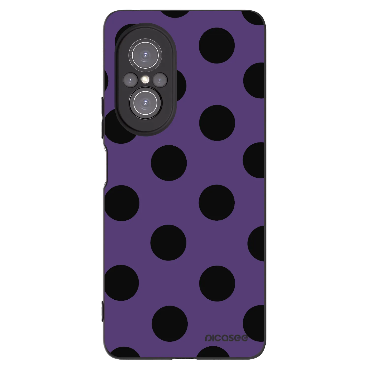Picasee silikonowe czarne etui na Huawei Nova 9 SE - Big flickers 2