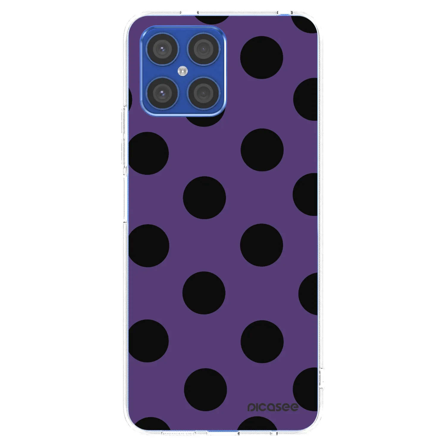 Picasee silikonowe przeźroczyste etui na Honor X8 4G - Big flickers 2