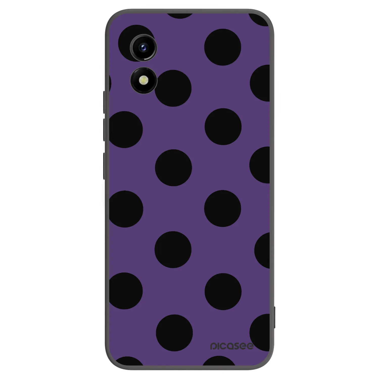 Picasee silikonowe czarne etui na Vivo Y01 - Big flickers 2