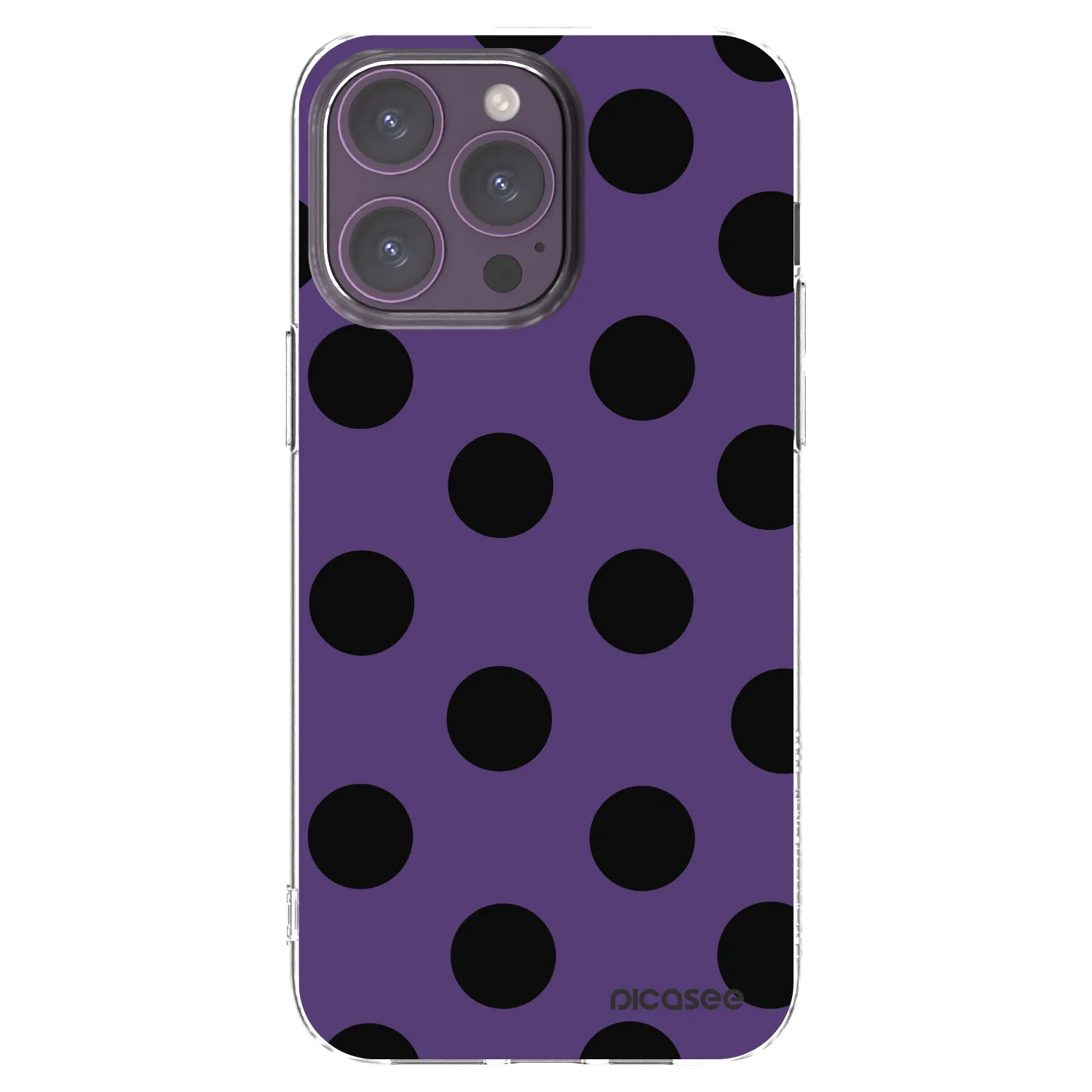 Picasee silikonowe przeźroczyste etui na Apple iPhone 14 Pro Max - Big flickers 2