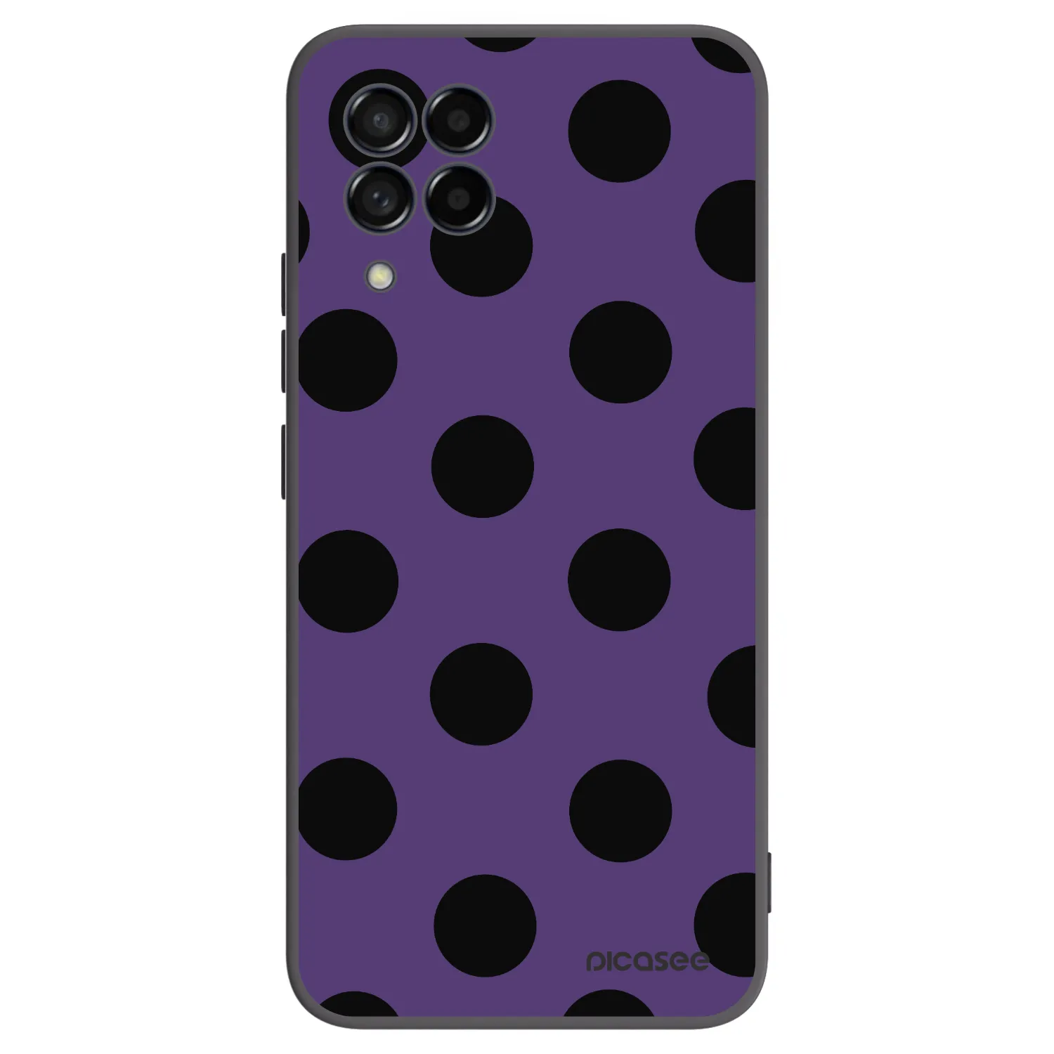 Picasee silikonowe czarne etui na Samsung Galaxy M53 5G - Big flickers 2