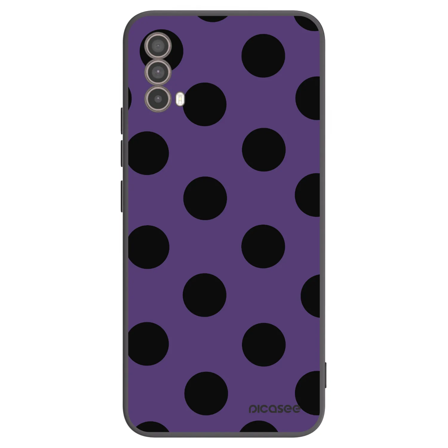 Picasee silikonowe czarne etui na Motorola Moto E40 - Big flickers 2