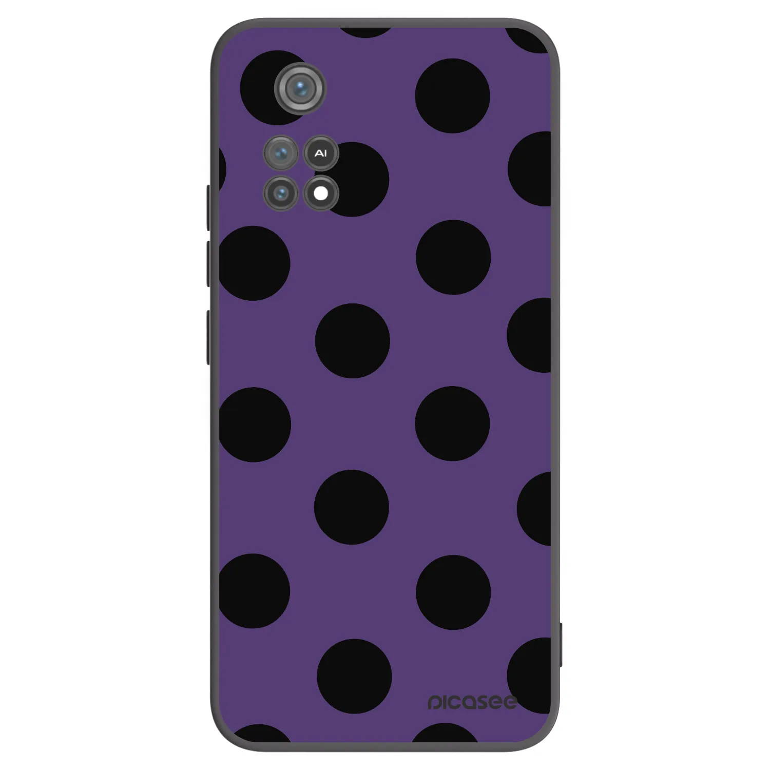 Picasee silikonowe czarne etui na Xiaomi Poco M4 Pro - Big flickers 2