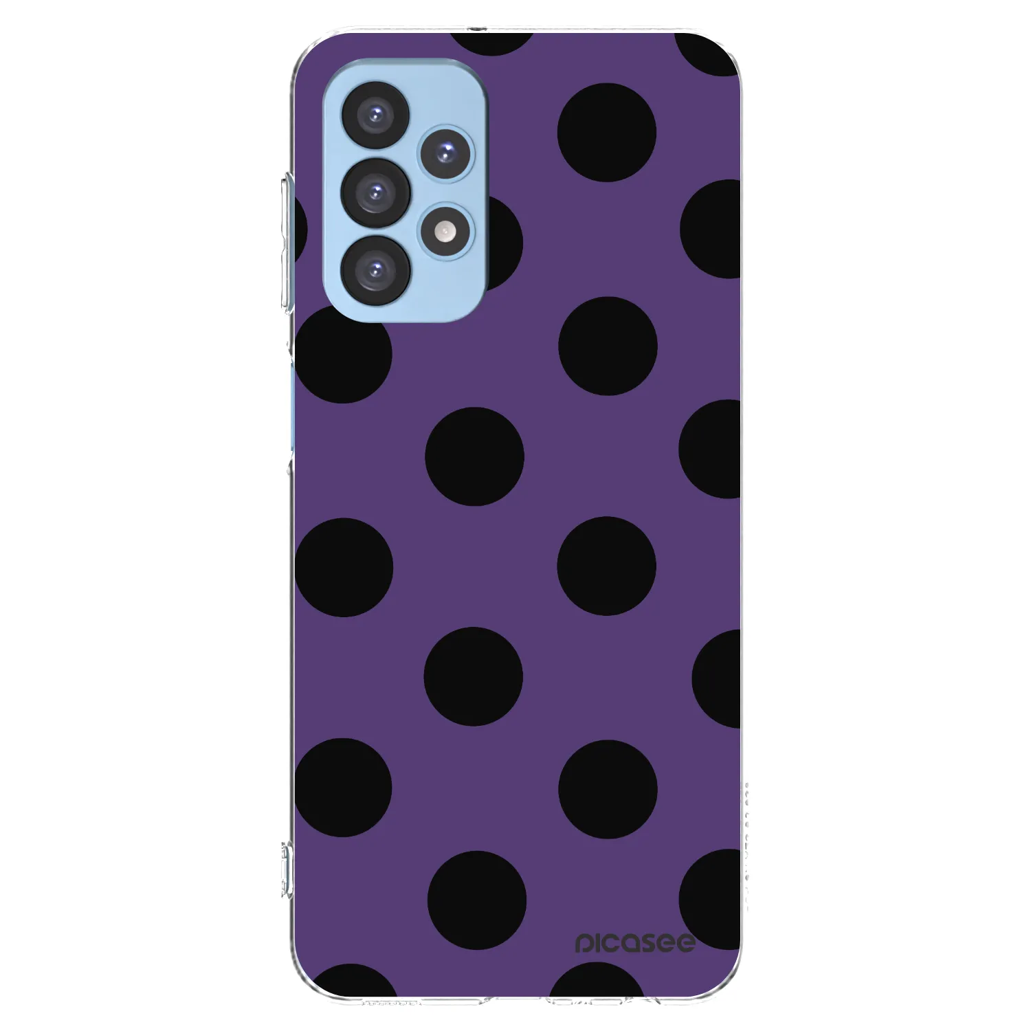 Picasee silikonowe przeźroczyste etui na Samsung Galaxy A23 A235F 4G - Big flickers 2