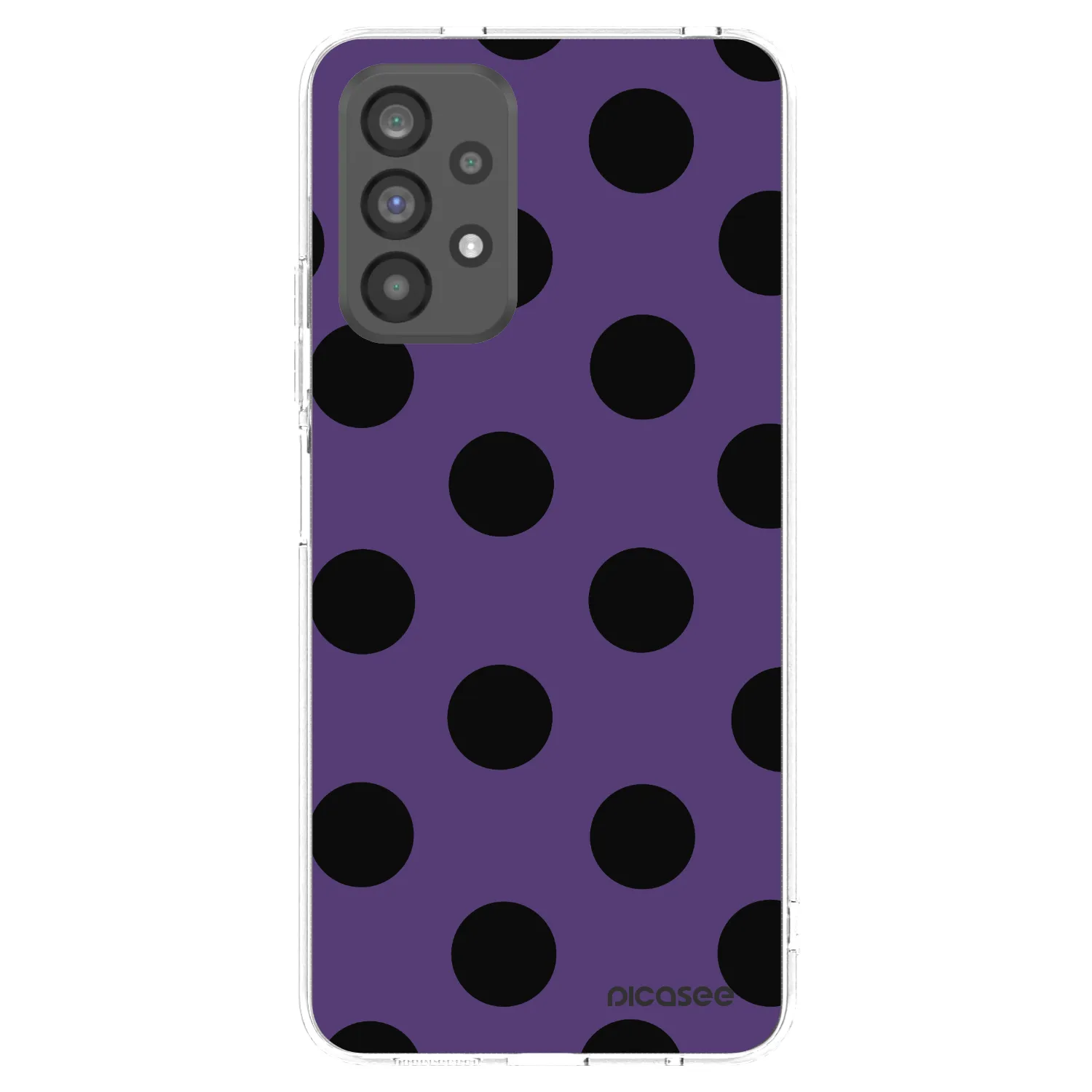 Picasee silikonowe przeźroczyste etui na Samsung Galaxy A73 5G - Big flickers 2