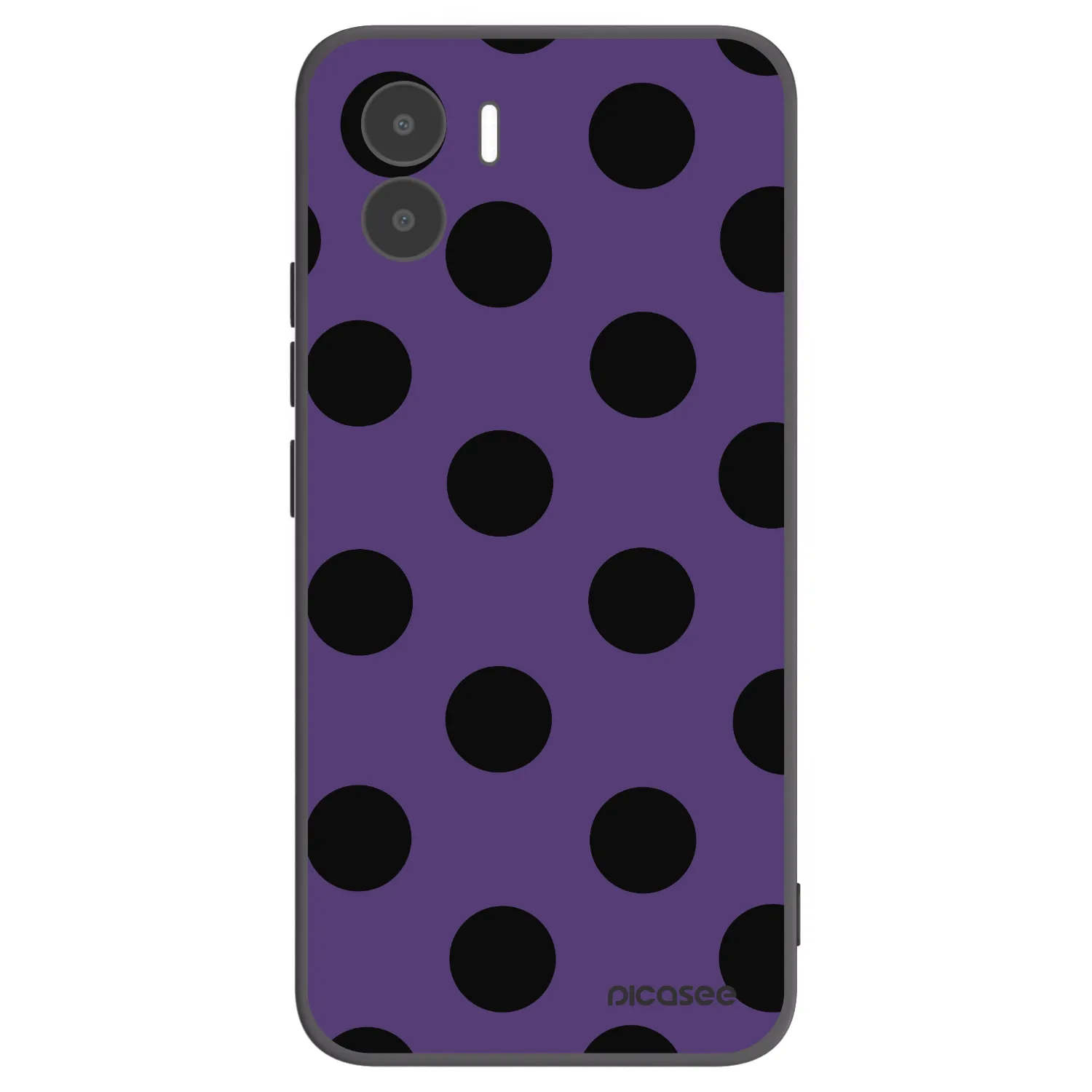 Picasee silikonowe czarne etui na Xiaomi Redmi A1 - Big flickers 2