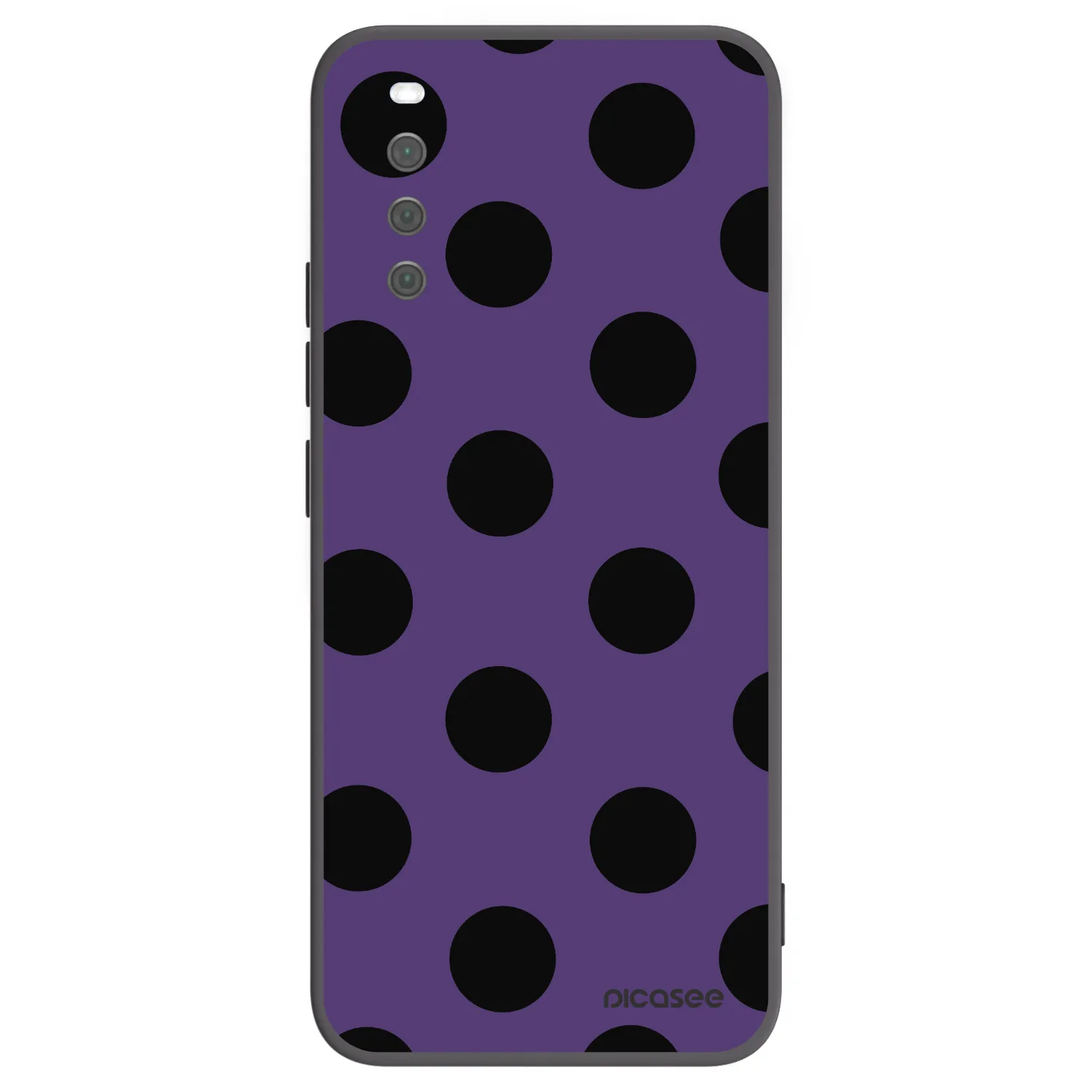 Picasee silikonowe czarne etui na Sony Xperia 10 III - Big flickers 2