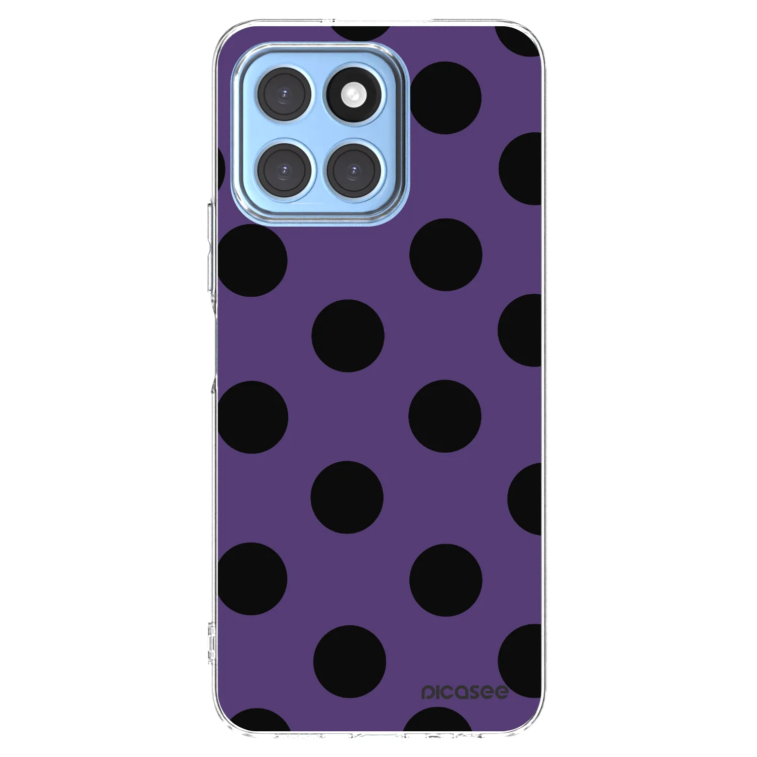 Picasee silikonowe przeźroczyste etui na Honor X8 5G - Big flickers 2