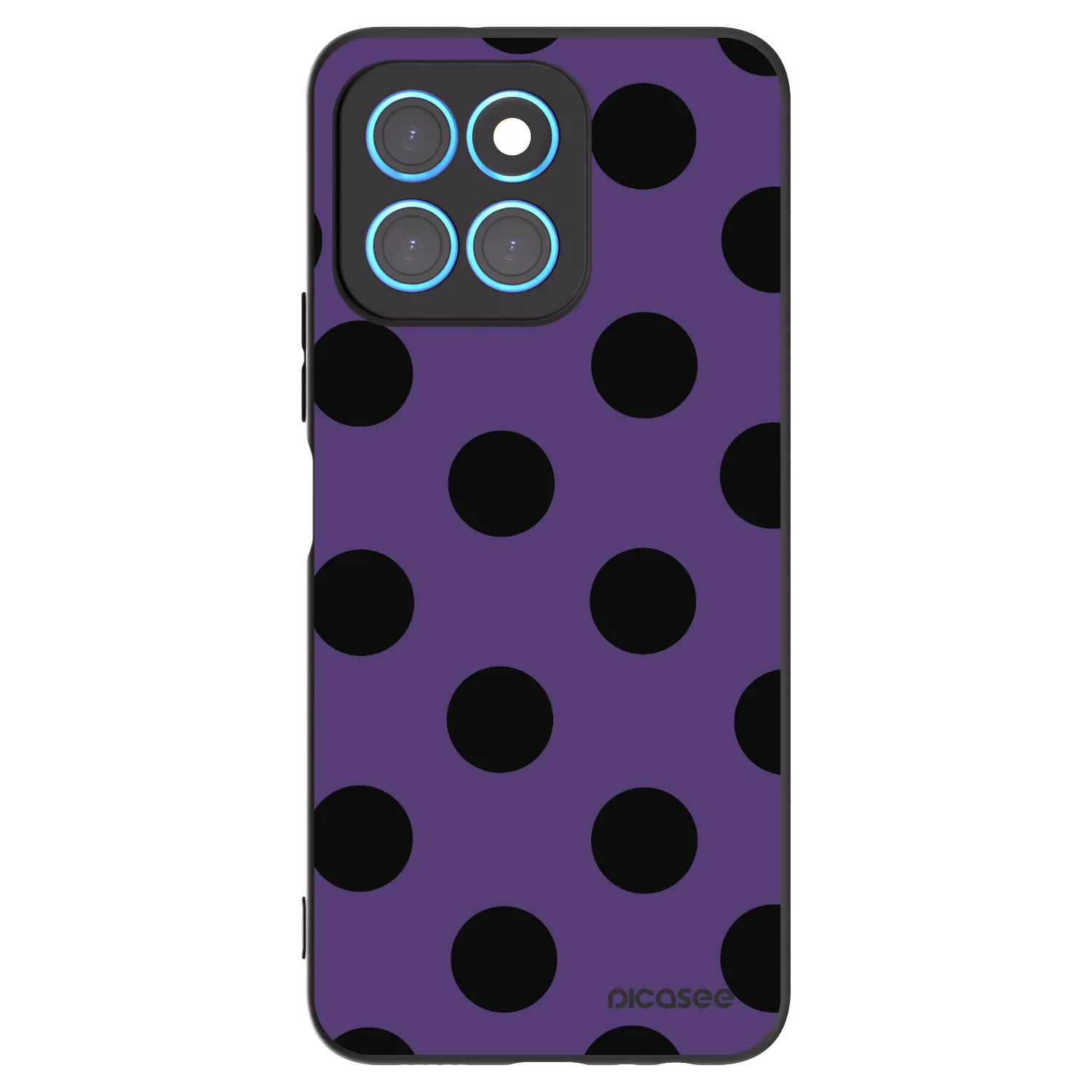 Picasee silikonowe czarne etui na Honor X6 - Big flickers 2