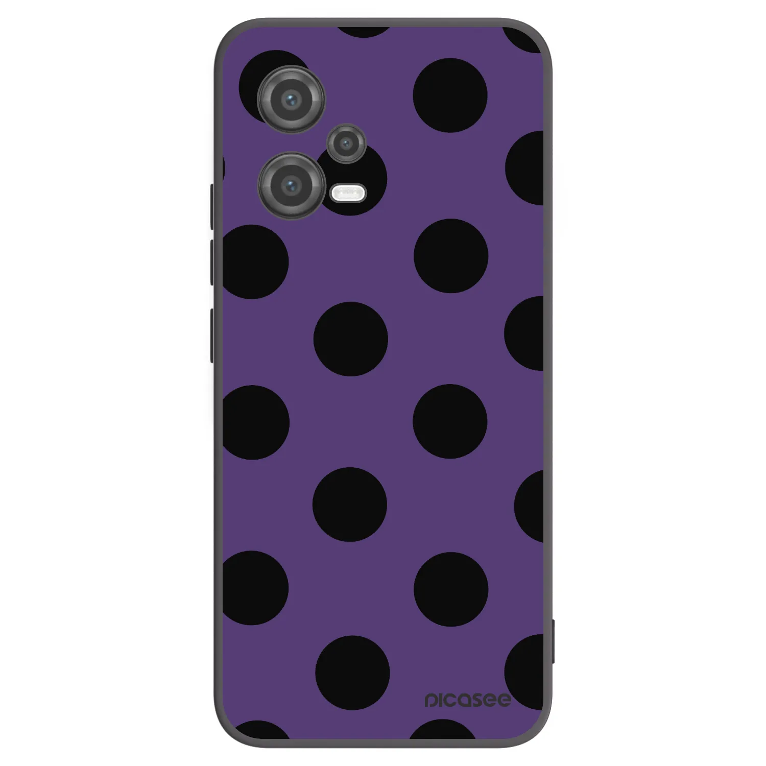 Picasee silikonowe czarne etui na Xiaomi Poco X5 - Big flickers 2