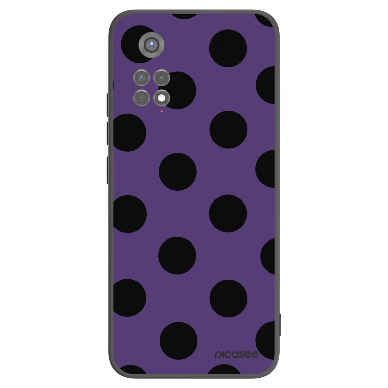 Picasee silikonowe czarne etui na Xiaomi Redmi Note 11S 5G - Big flickers 2