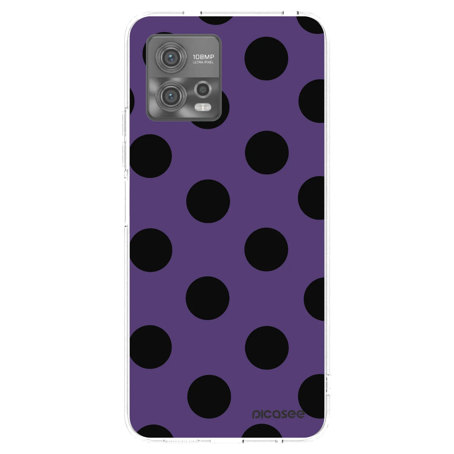 Picasee silikonowe przeźroczyste etui na Motorola Moto G72 - Big flickers 2
