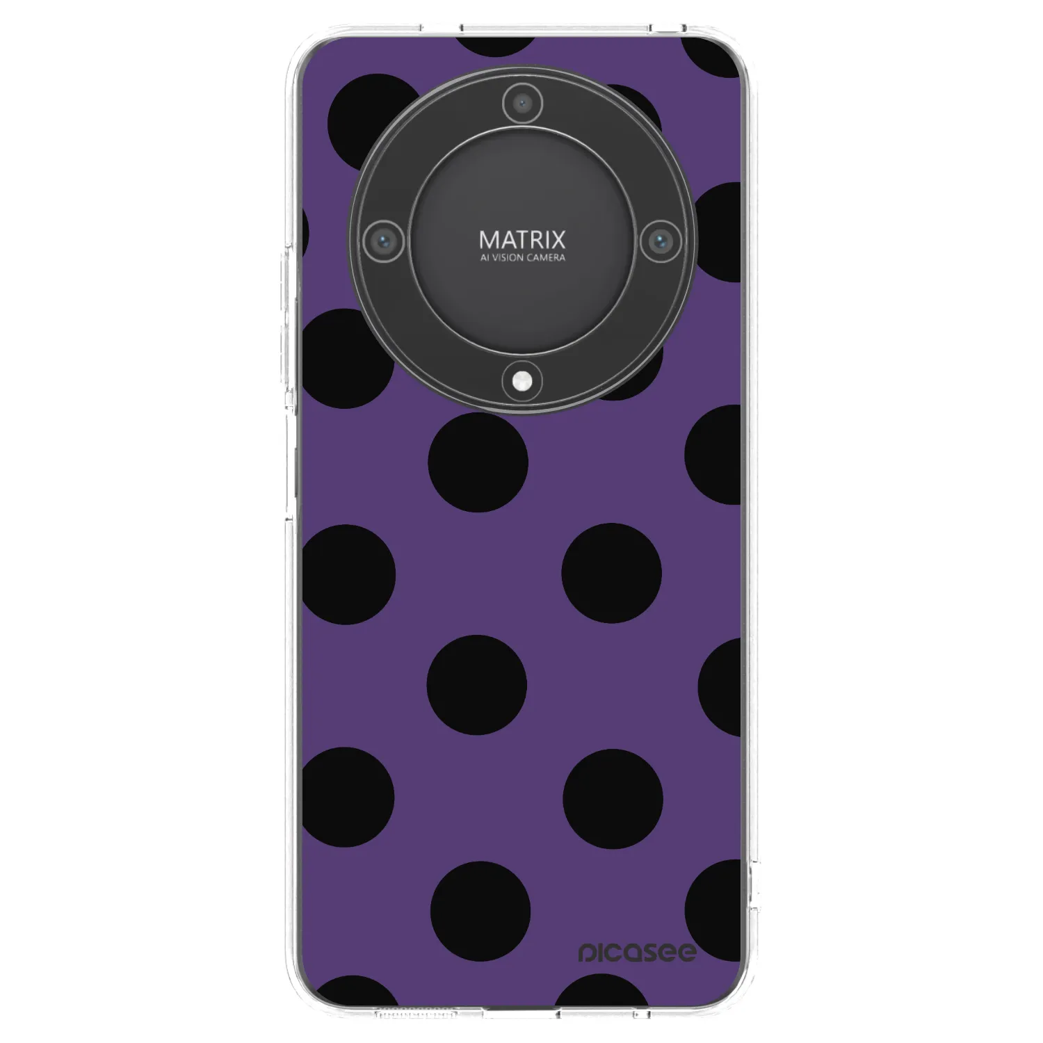 Picasee silikonowe przeźroczyste etui na Honor Magic5 Lite 5G - Big flickers 2