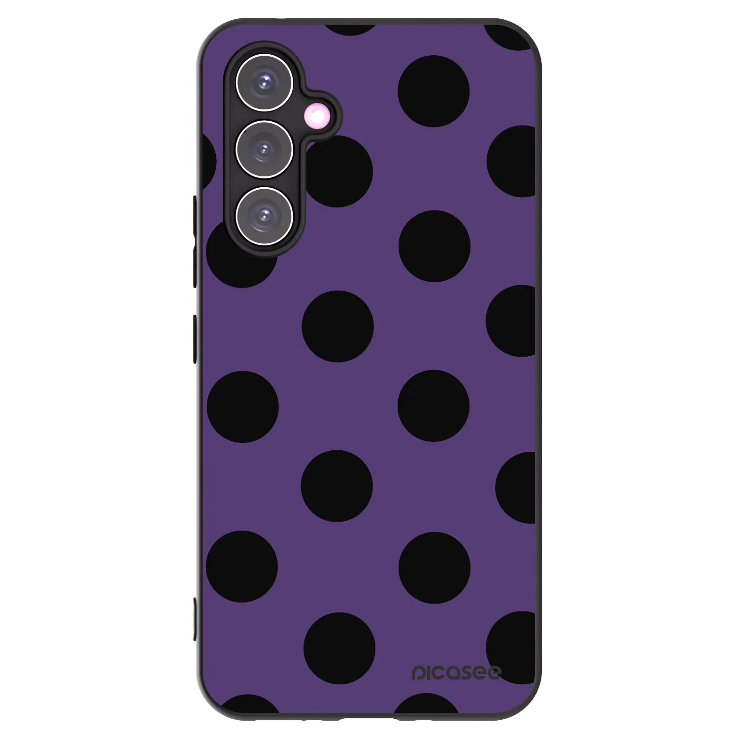 Picasee silikonowe czarne etui na Samsung Galaxy A54 5G A546B - Big flickers 2