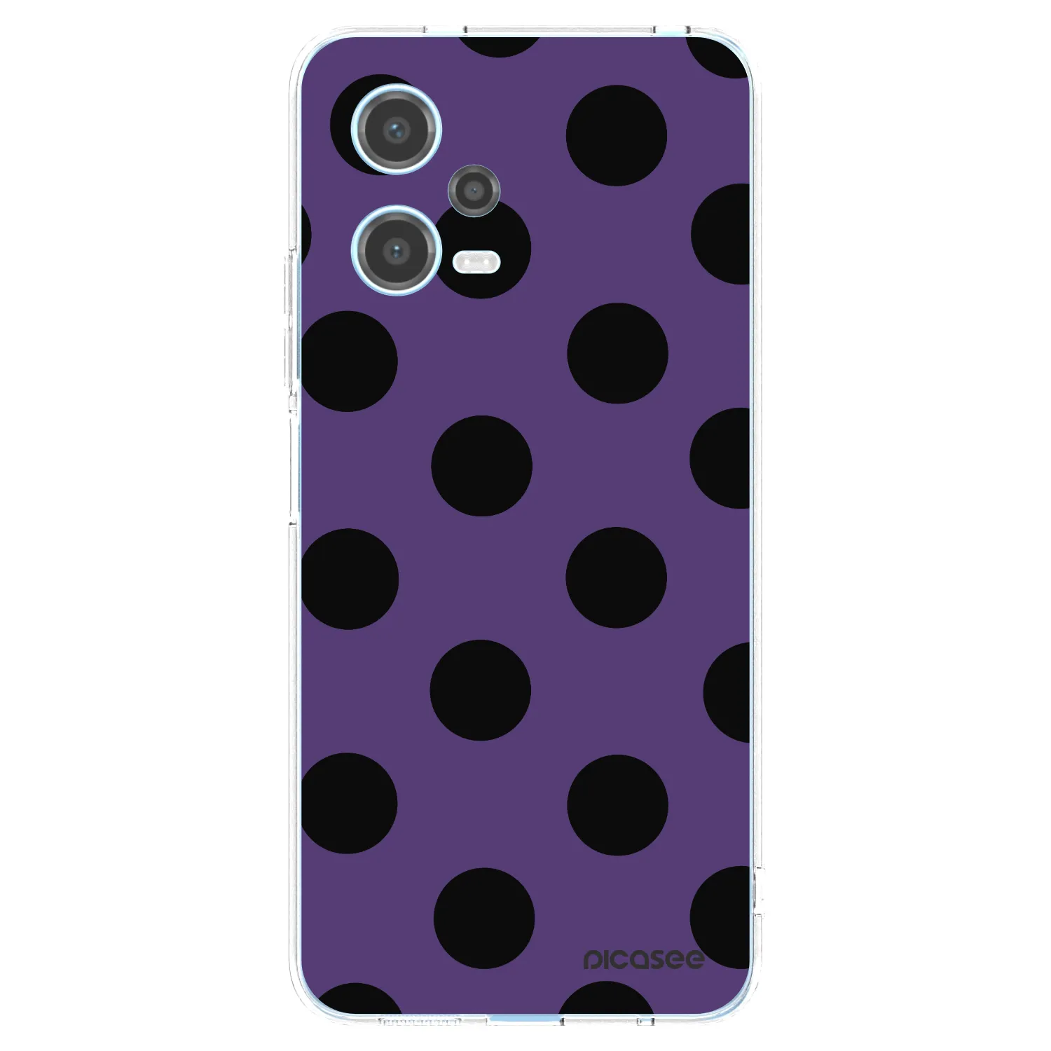 Picasee silikonowe przeźroczyste etui na Xiaomi Redmi Note 12 5G - Big flickers 2