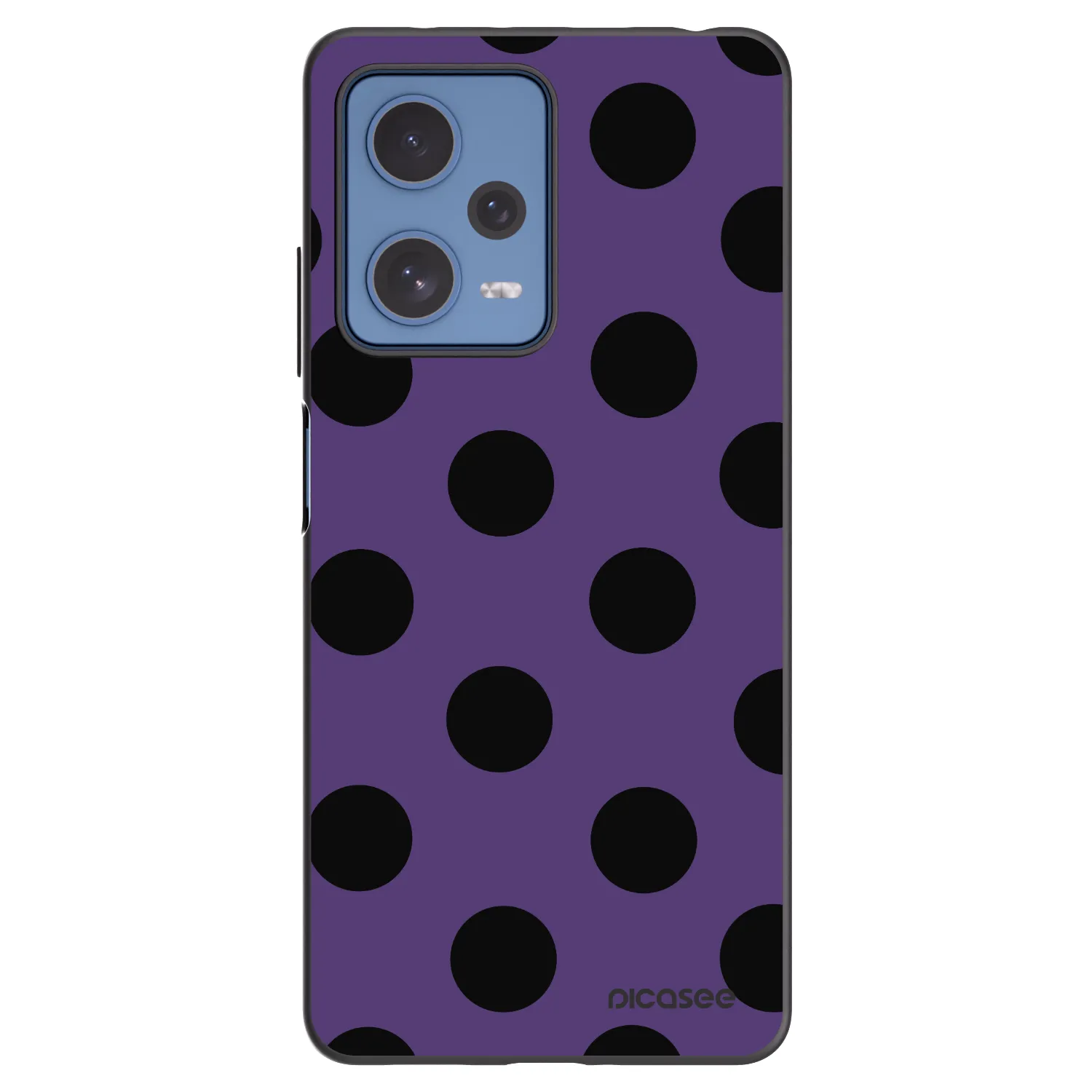 Picasee silikonowe czarne etui na Xiaomi Redmi Note 12 Pro 5G - Big flickers 2