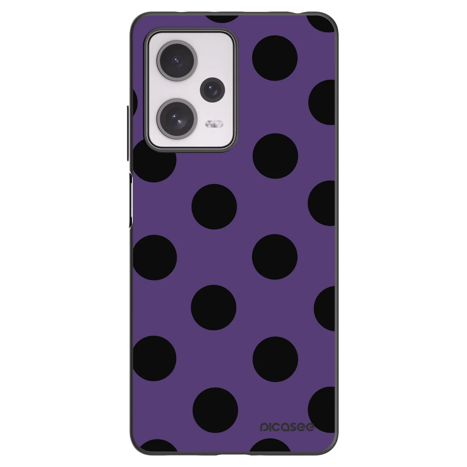 Picasee silikonowe czarne etui na Xiaomi Redmi Note 12 Pro+ 5G - Big flickers 2