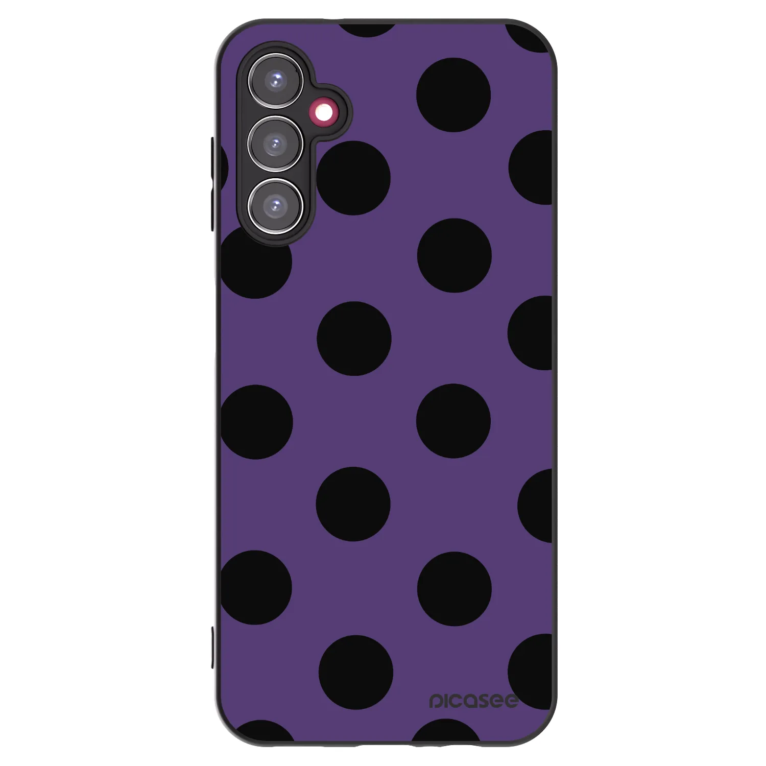 Picasee silikonowe czarne etui na Samsung Galaxy A14 5G A146P - Big flickers 2