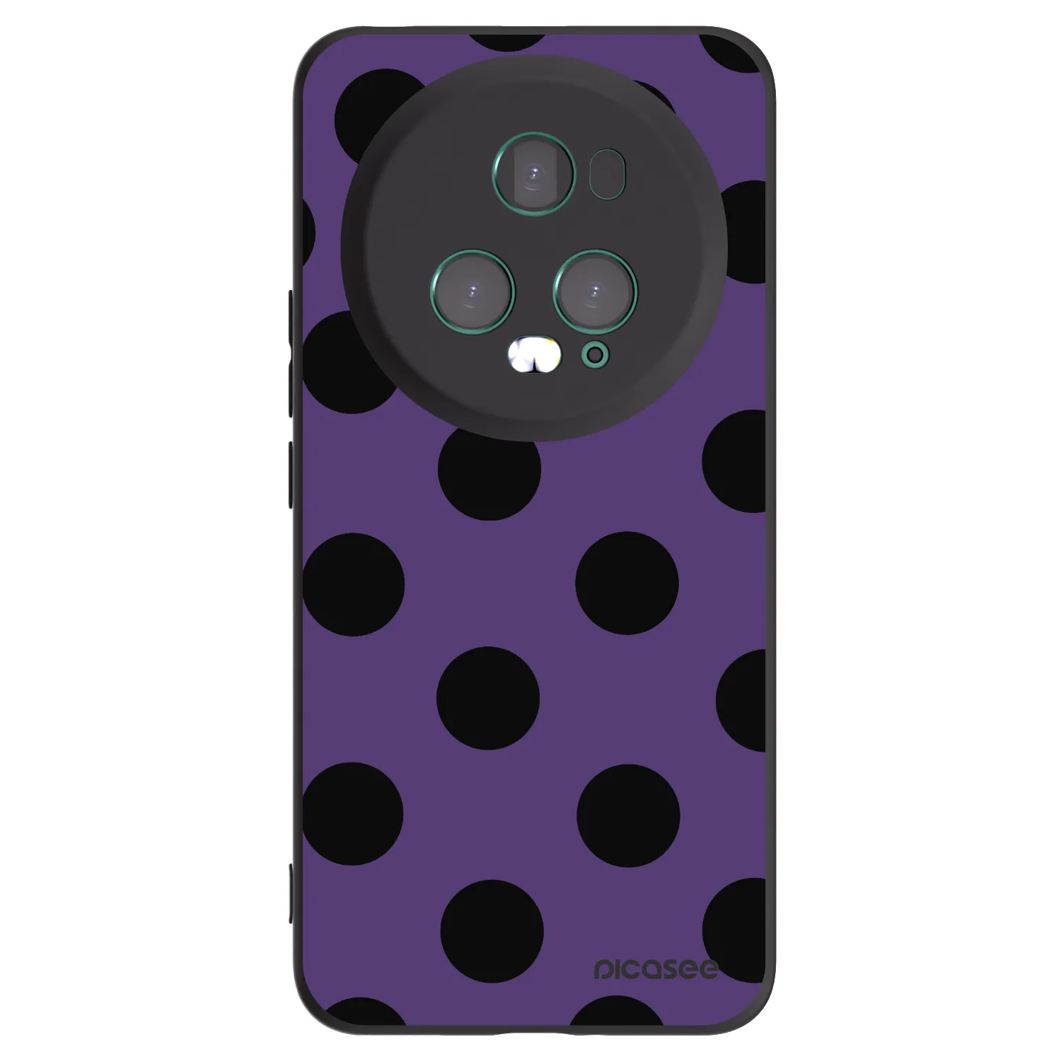 Picasee silikonowe czarne etui na Honor Magic5 Pro - Big flickers 2