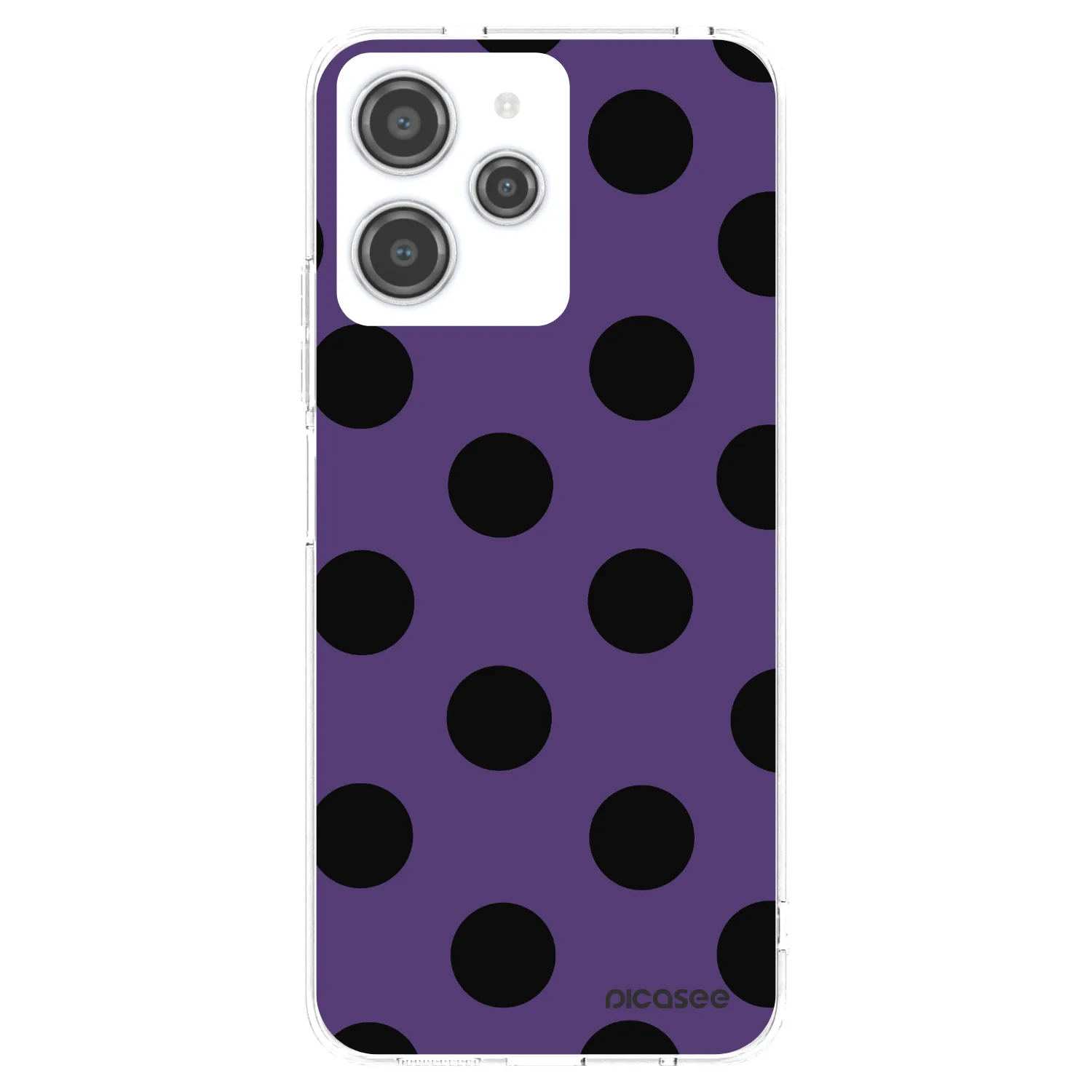 Picasee silikonowe przeźroczyste etui na Xiaomi Redmi 12 4G - Big flickers 2