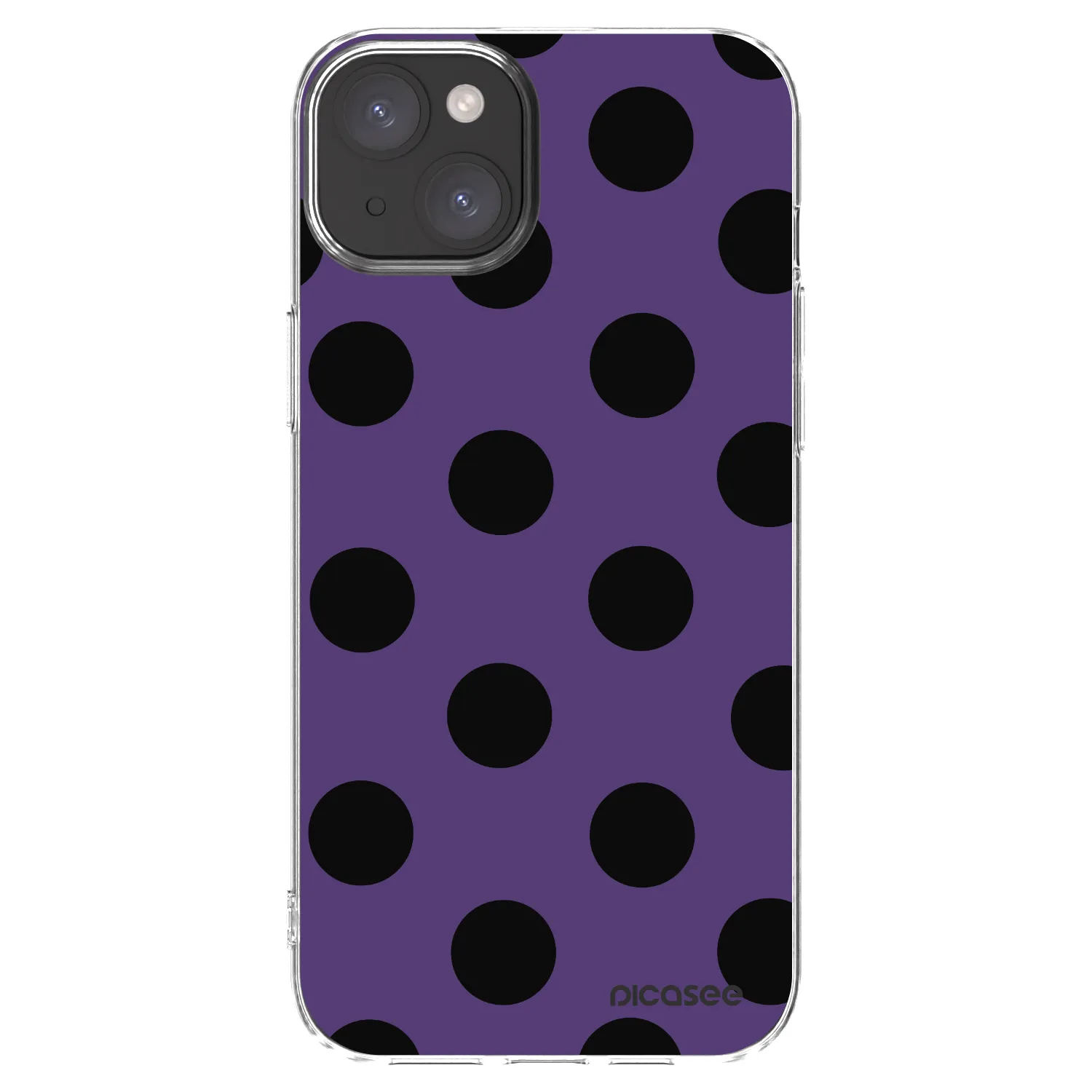Picasee silikonowe przeźroczyste etui na Apple iPhone 15 Plus - Big flickers 2