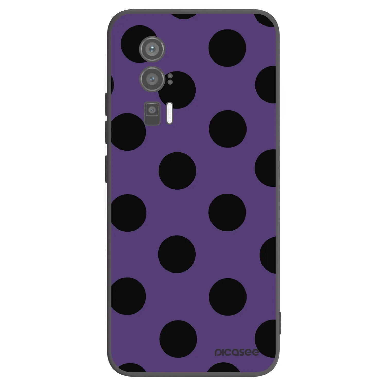 Picasee silikonowe czarne etui na Xiaomi Poco F5 Pro 5G - Big flickers 2