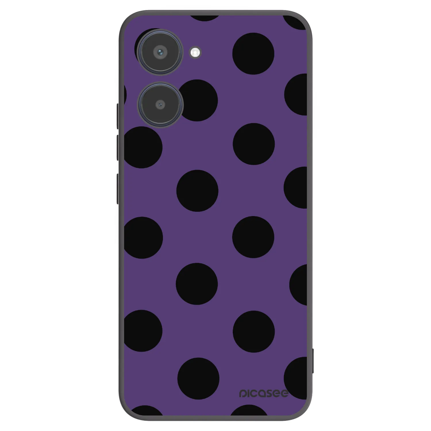 Picasee silikonowe czarne etui na Realme 10 4G - Big flickers 2