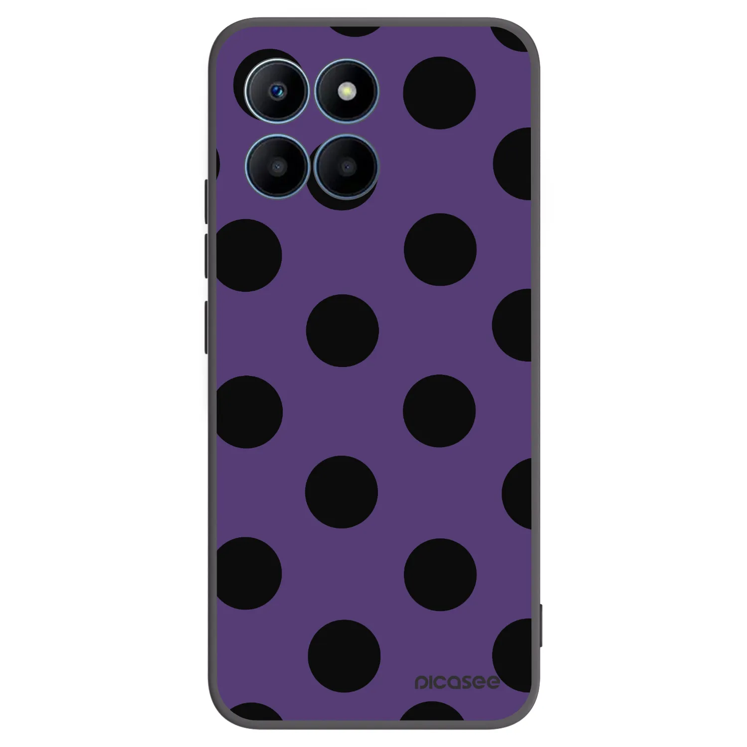 Picasee silikonowe czarne etui na Honor 70 Lite - Big flickers 2