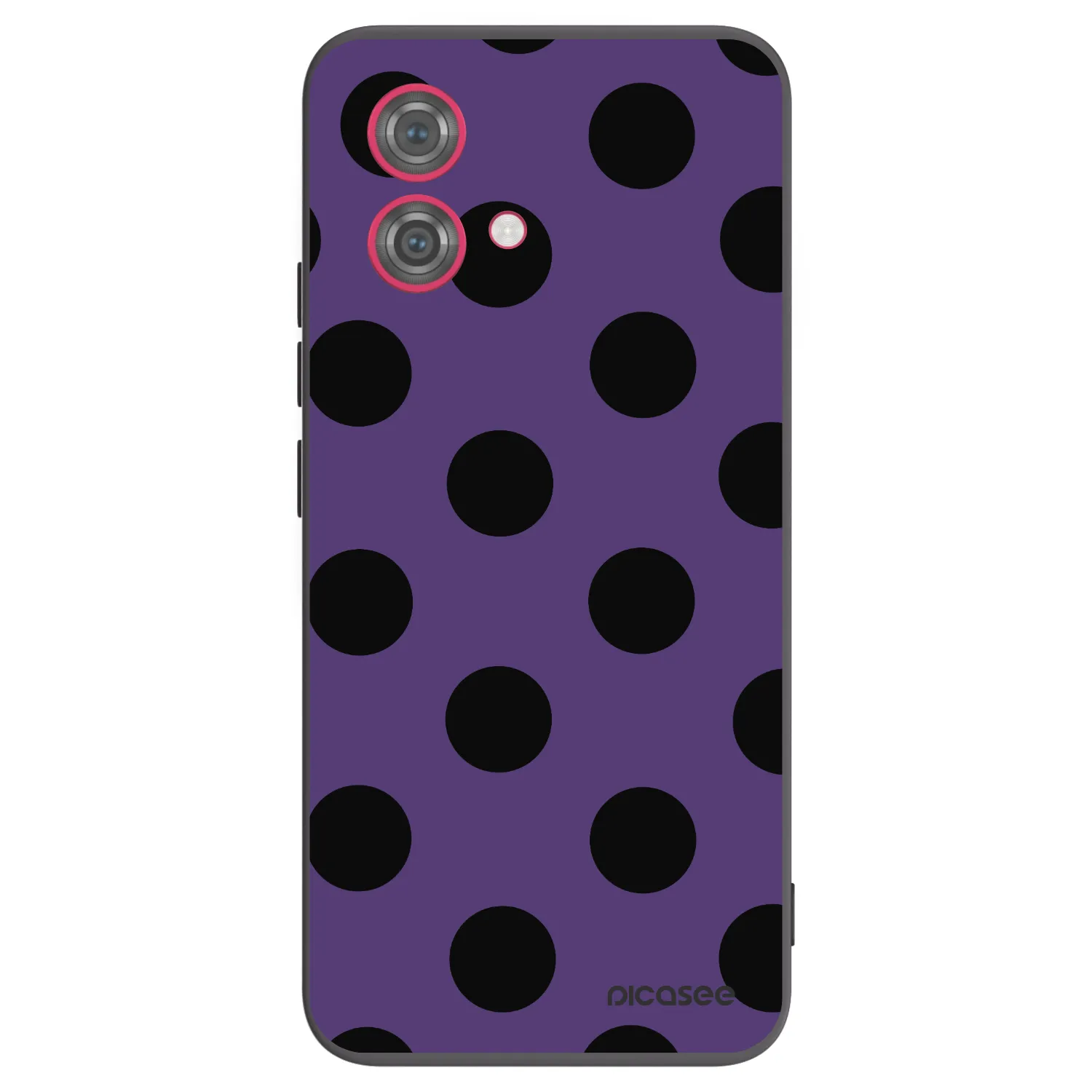 Picasee silikonowe czarne etui na Motorola Moto G84 5G - Big flickers 2
