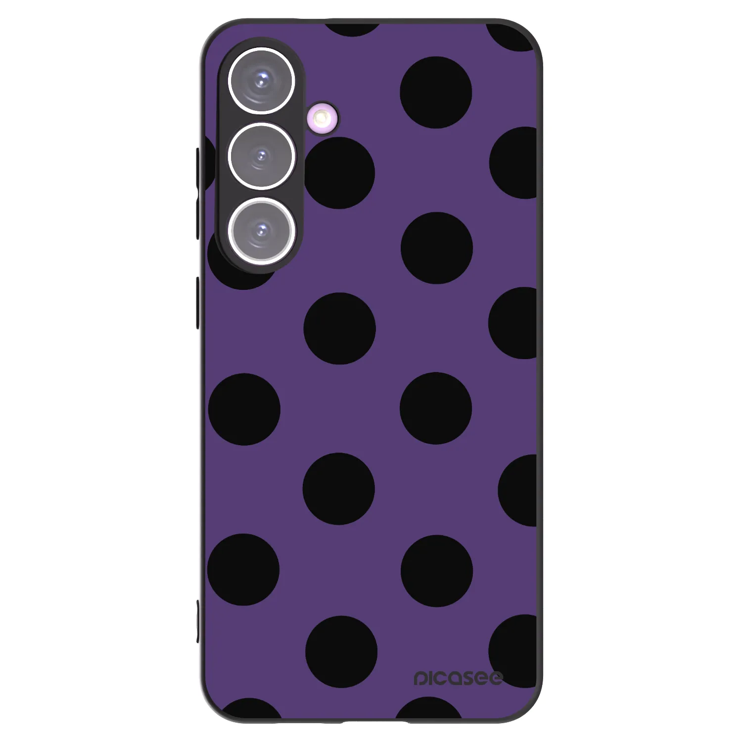 Picasee silikonowe czarne etui na Samsung Galaxy S24+ S926B 5G - Big flickers 2