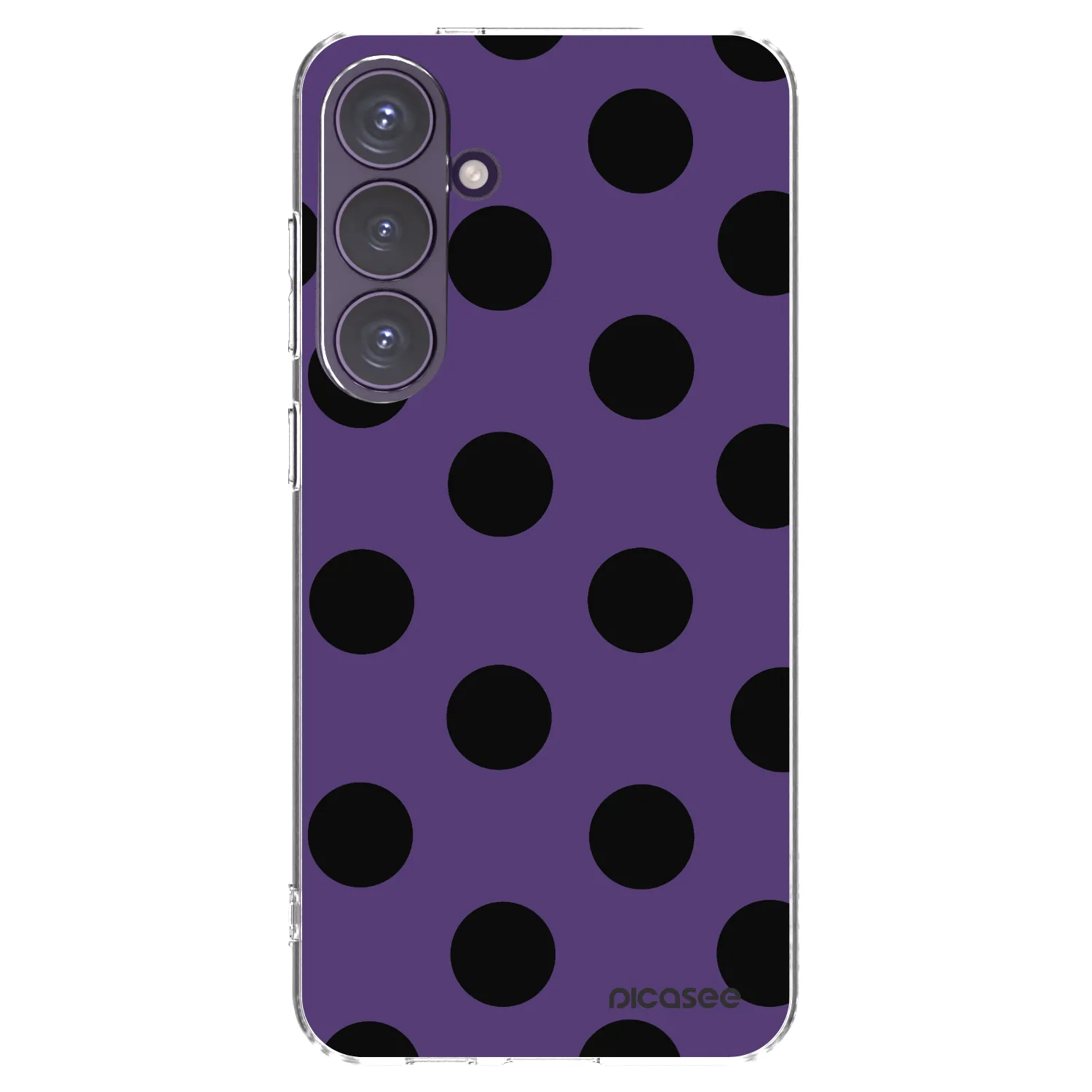 Picasee silikonowe przeźroczyste etui na Samsung Galaxy S24+ S926B 5G - Big flickers 2