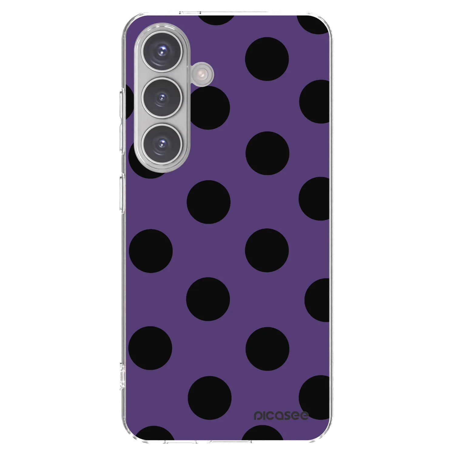 Picasee silikonowe przeźroczyste etui na Samsung Galaxy S24 S921B 5G - Big flickers 2