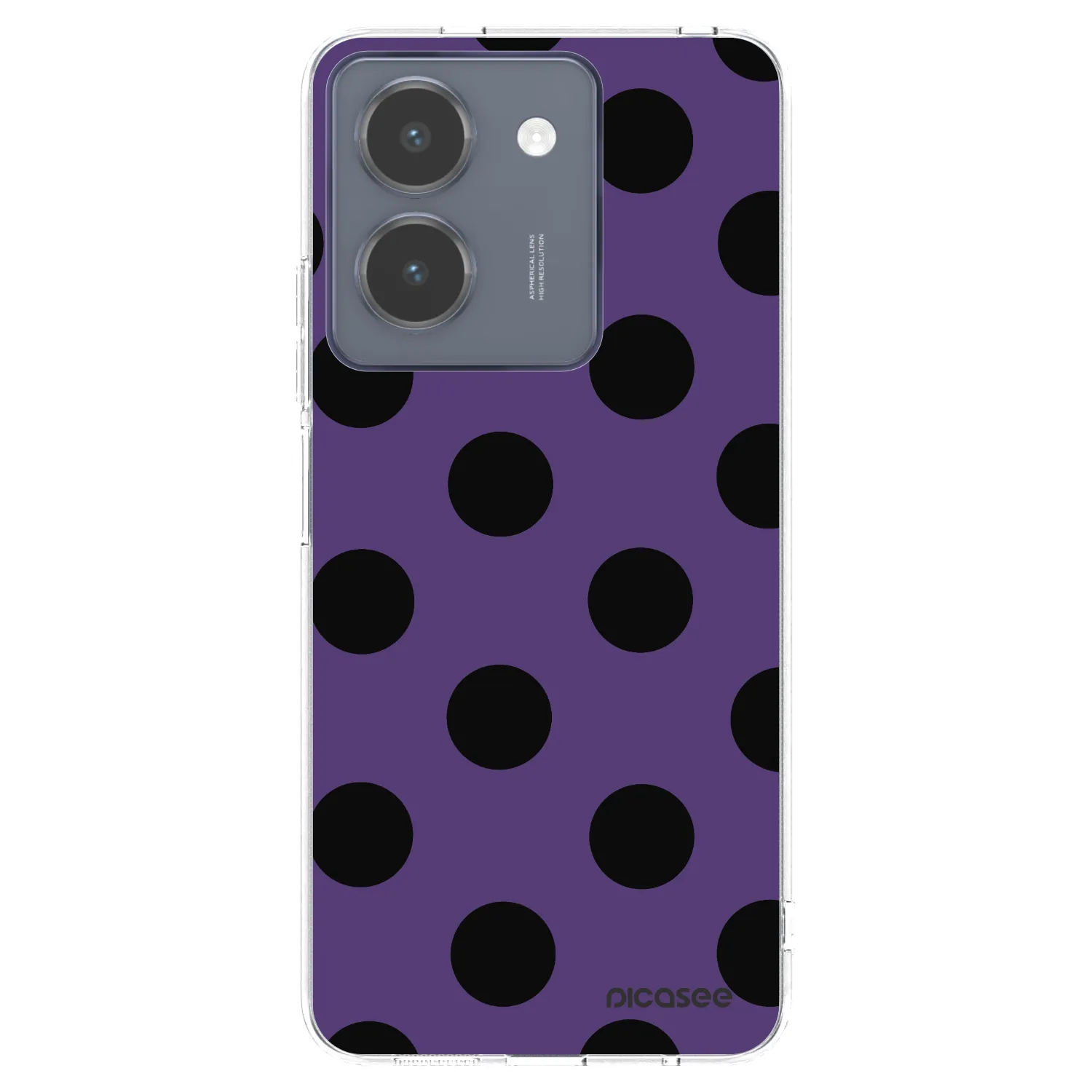 Picasee silikonowe przeźroczyste etui na Vivo Y36 4G - Big flickers 2