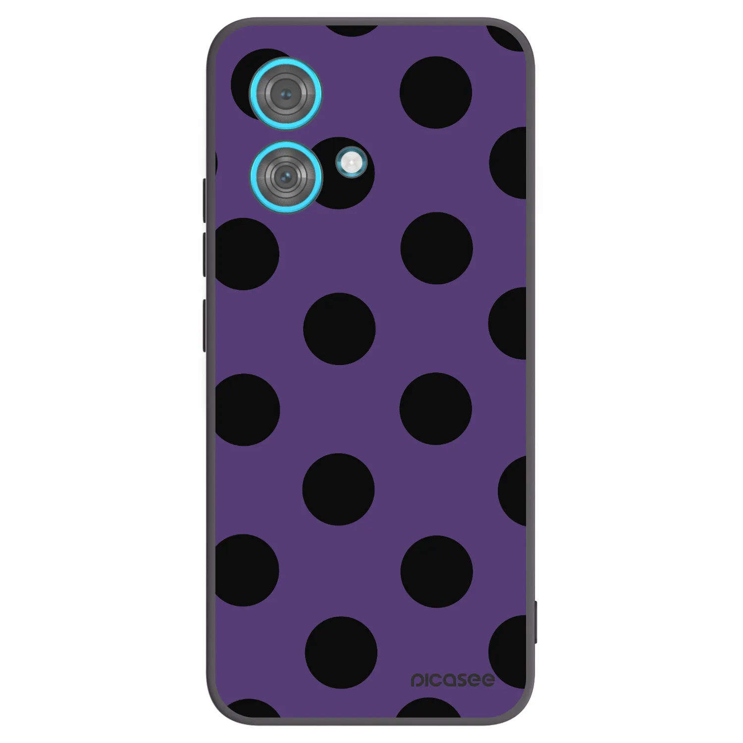 Picasee silikonowe czarne etui na Motorola Edge 40 Neo - Big flickers 2