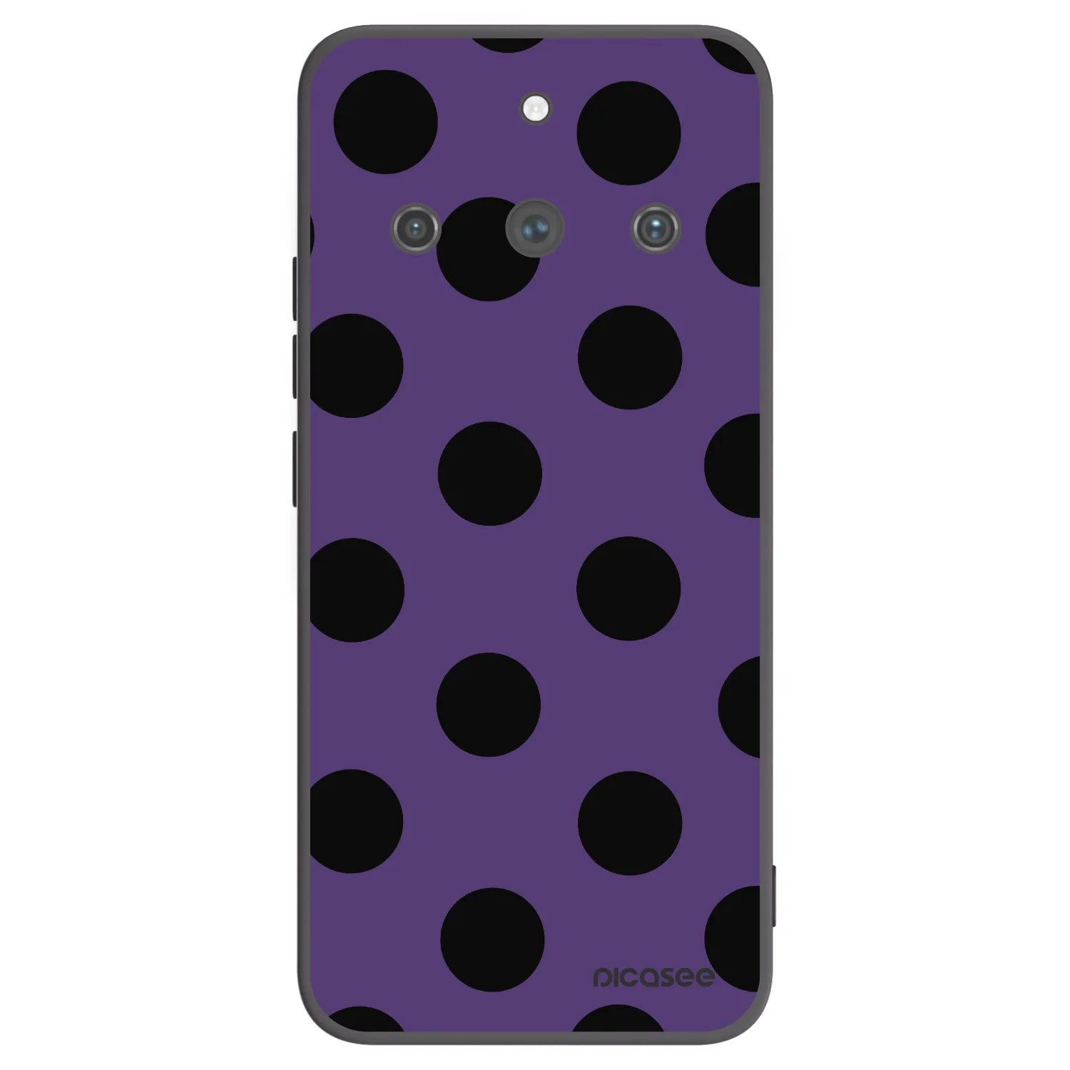 Picasee silikonowe czarne etui na Realme 11 Pro+ - Big flickers 2