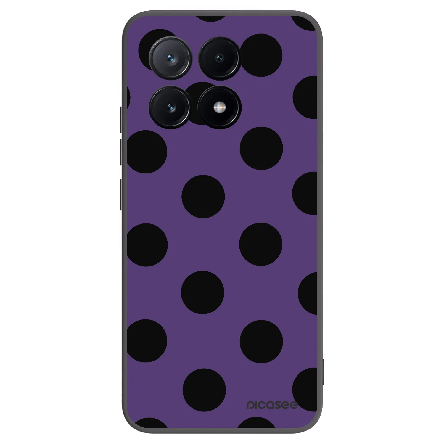 Picasee silikonowe czarne etui na Xiaomi Poco X6 Pro - Big flickers 2