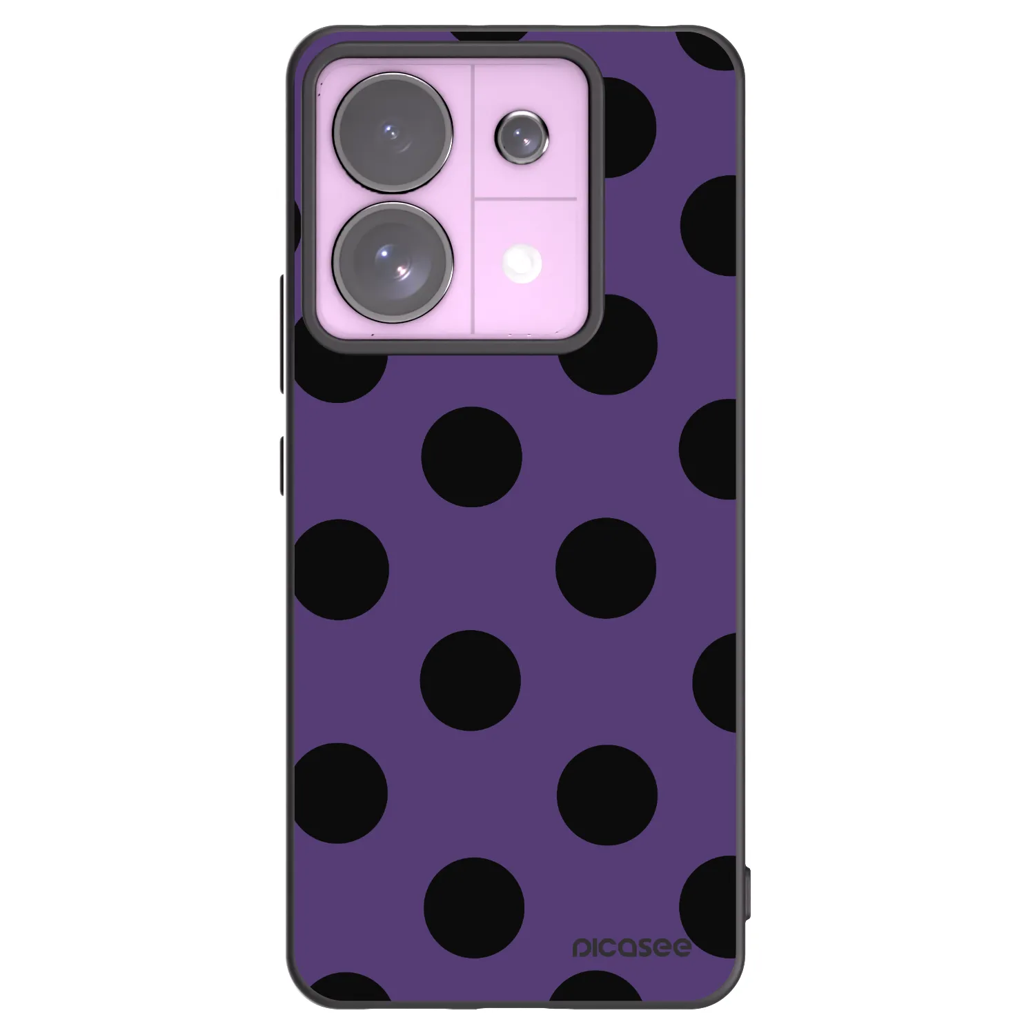 Picasee silikonowe czarne etui na Xiaomi Redmi Note 13 Pro 5G - Big flickers 2