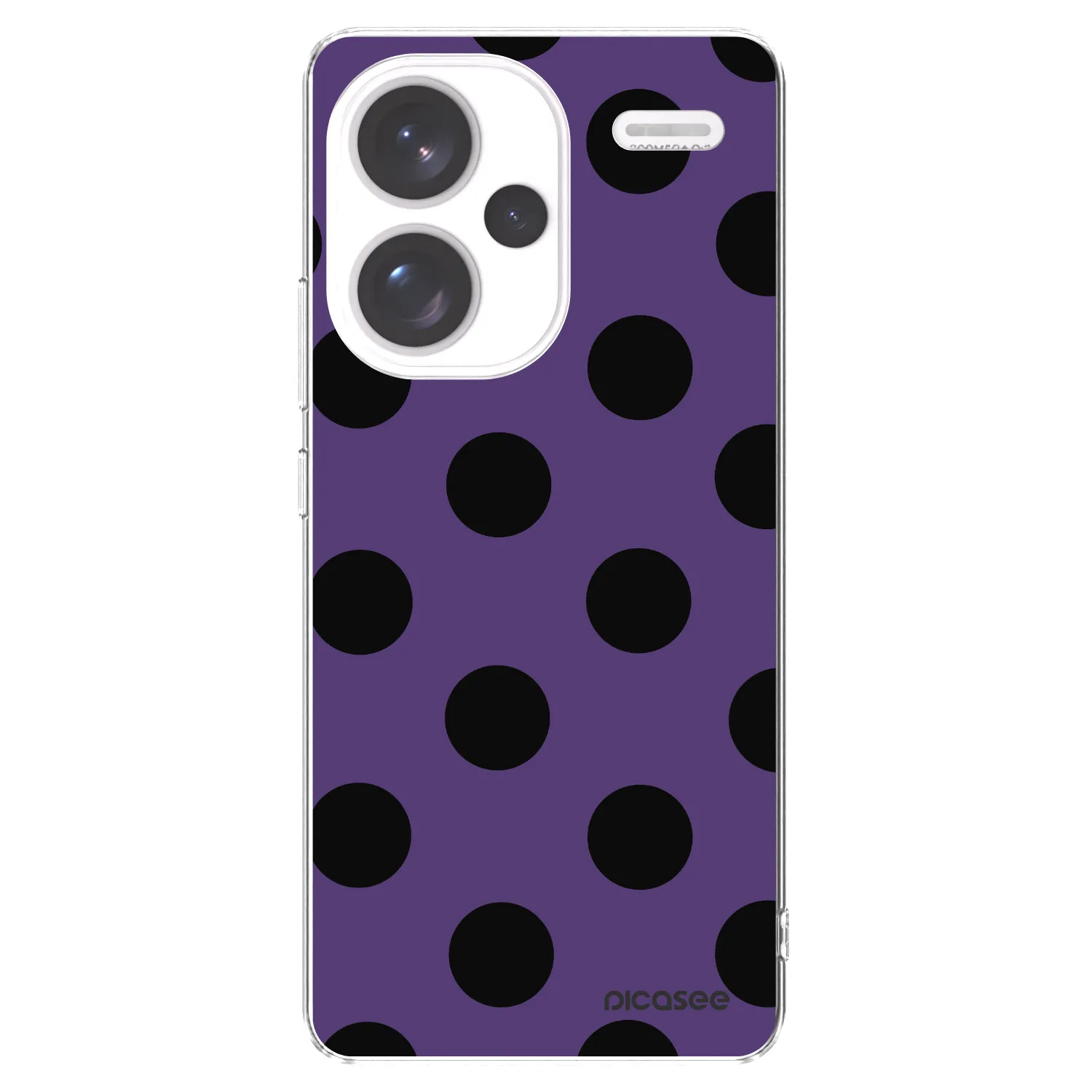 Picasee silikonowe przeźroczyste etui na Xiaomi Redmi Note 13 Pro+ 5G - Big flickers 2