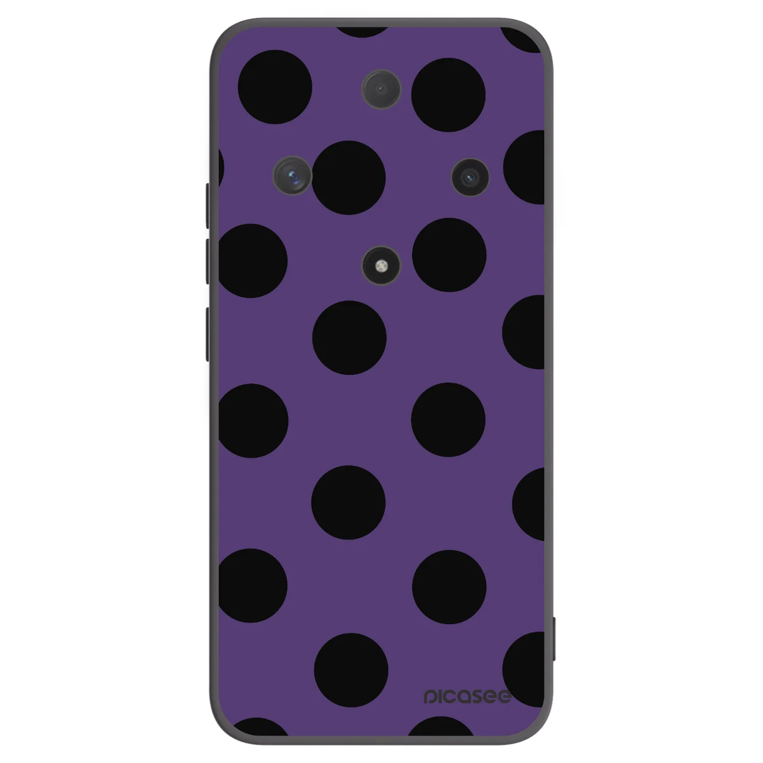 Picasee silikonowe czarne etui na Honor Magic6 Lite 5G - Big flickers 2