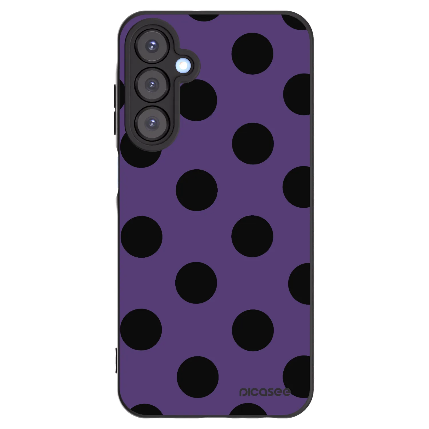 Picasee silikonowe czarne etui na Samsung Galaxy A25 A256B 5G - Big flickers 2
