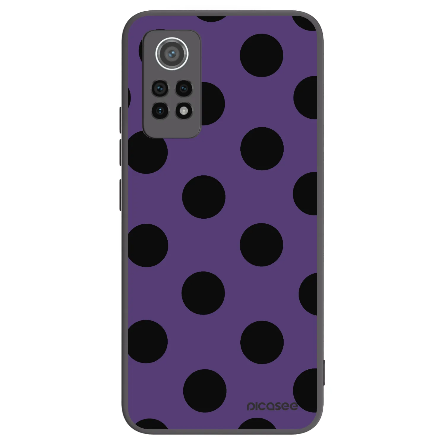 Picasee silikonowe czarne etui na Xiaomi Redmi Note 12 Pro 4G - Big flickers 2