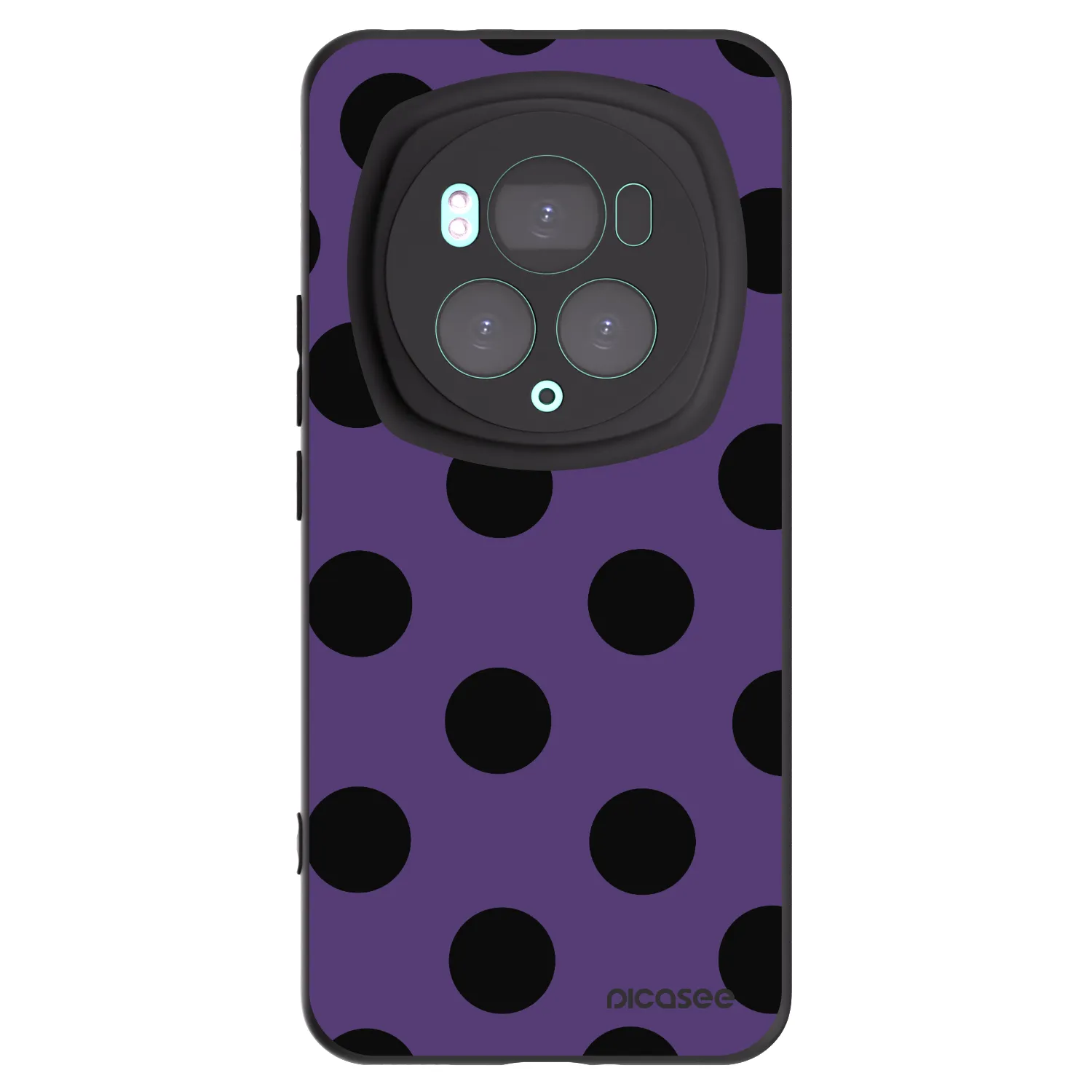 Picasee silikonowe czarne etui na Honor Magic6 Pro - Big flickers 2