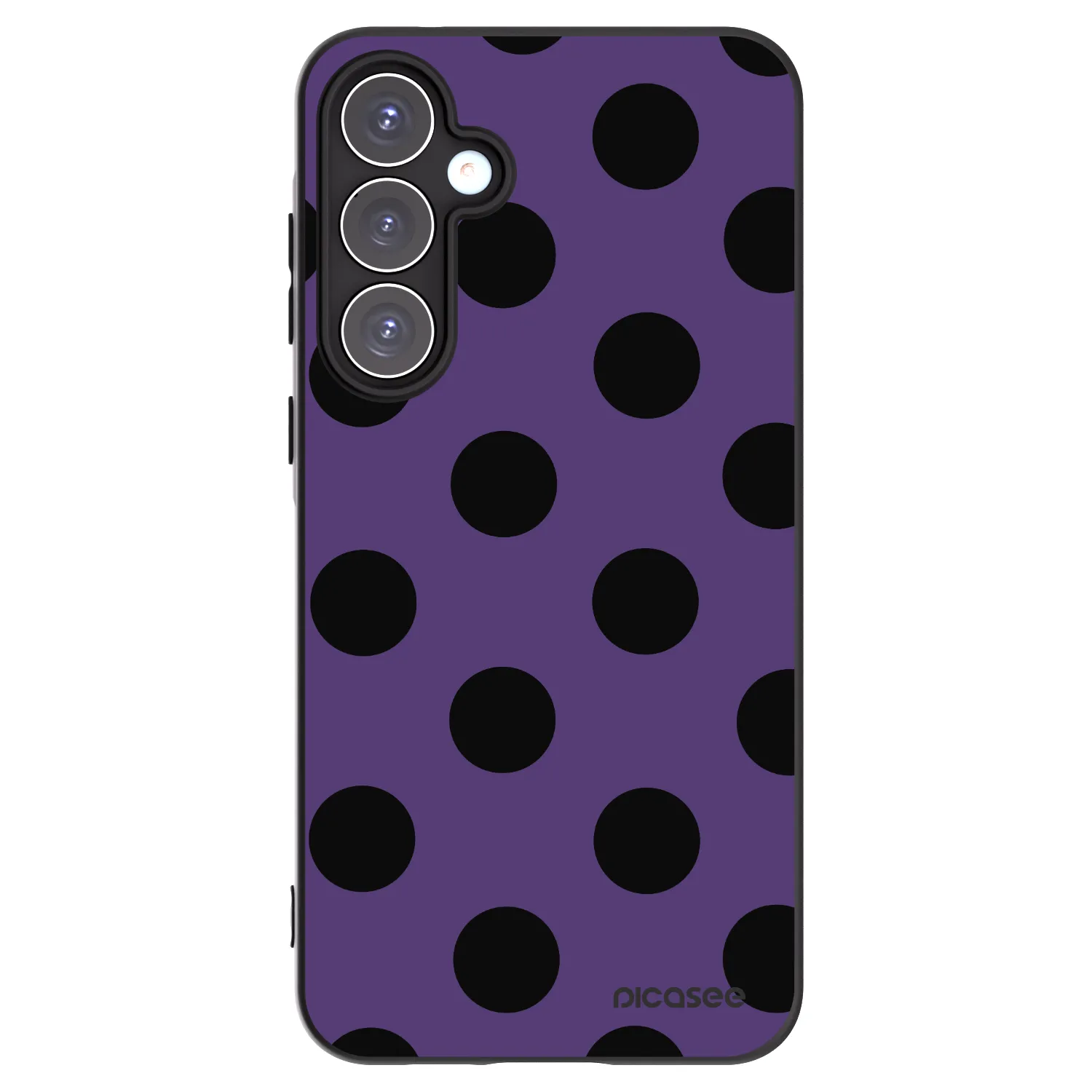 Picasee silikonowe czarne etui na Samsung Galaxy A55 5G A556B - Big flickers 2