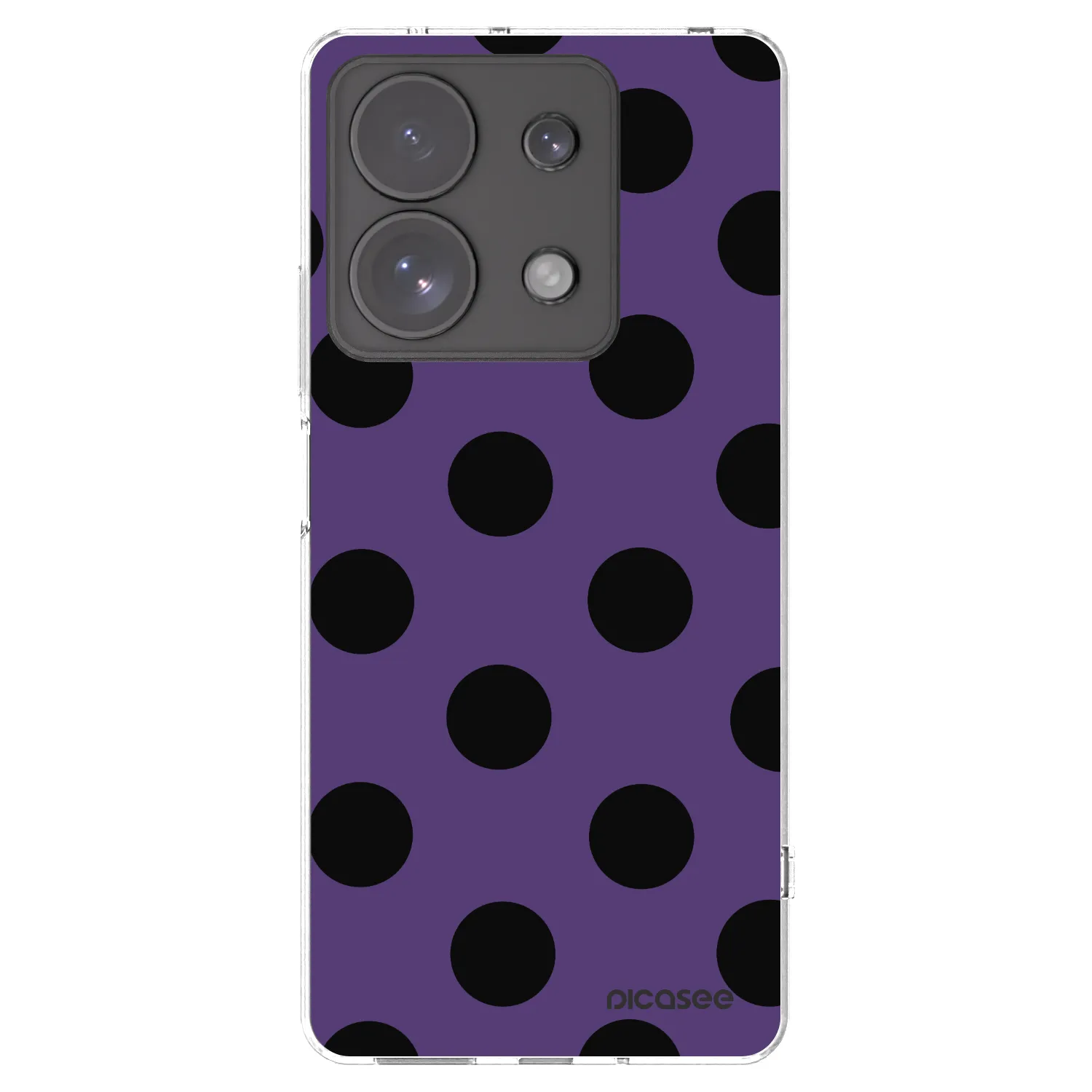 Picasee silikonowe przeźroczyste etui na Xiaomi Redmi Note 13 Pro 4G - Big flickers 2