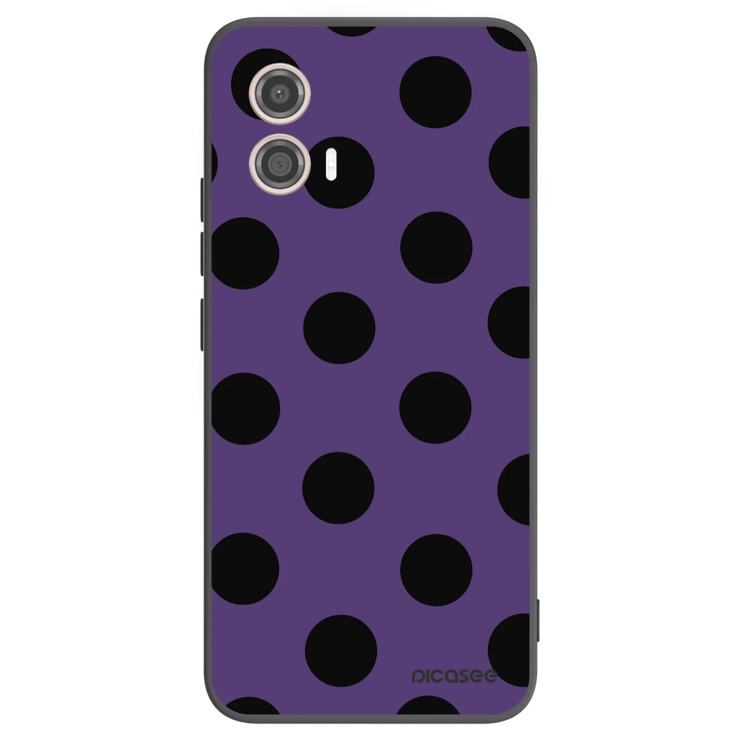 Picasee silikonowe czarne etui na Motorola Moto G53 5G - Big flickers 2