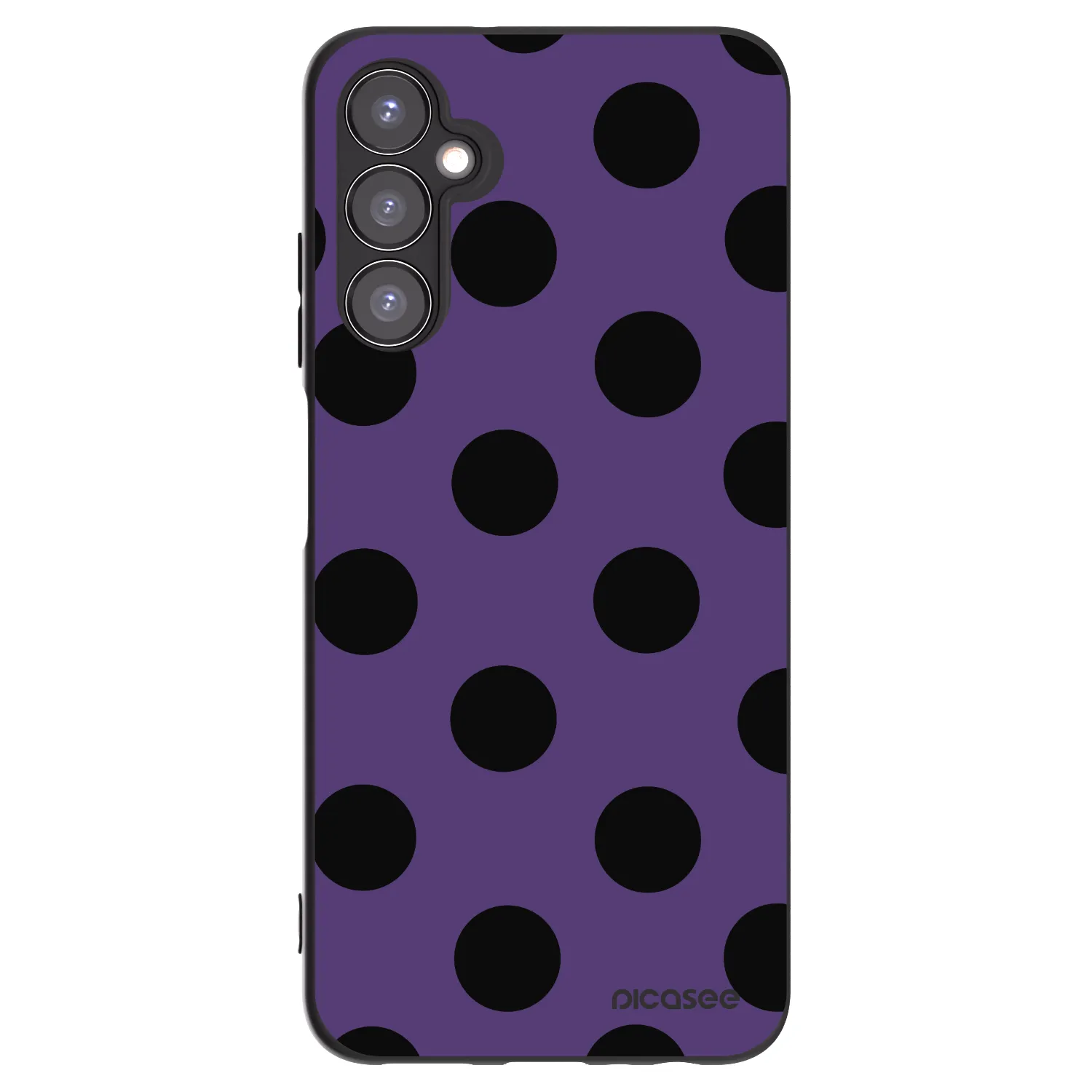 Picasee silikonowe czarne etui na Samsung Galaxy A05s A057G - Big flickers 2