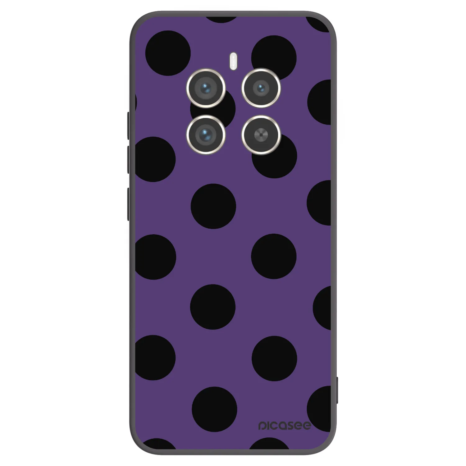 Picasee silikonowe czarne etui na Realme 12 Pro 5G - Big flickers 2