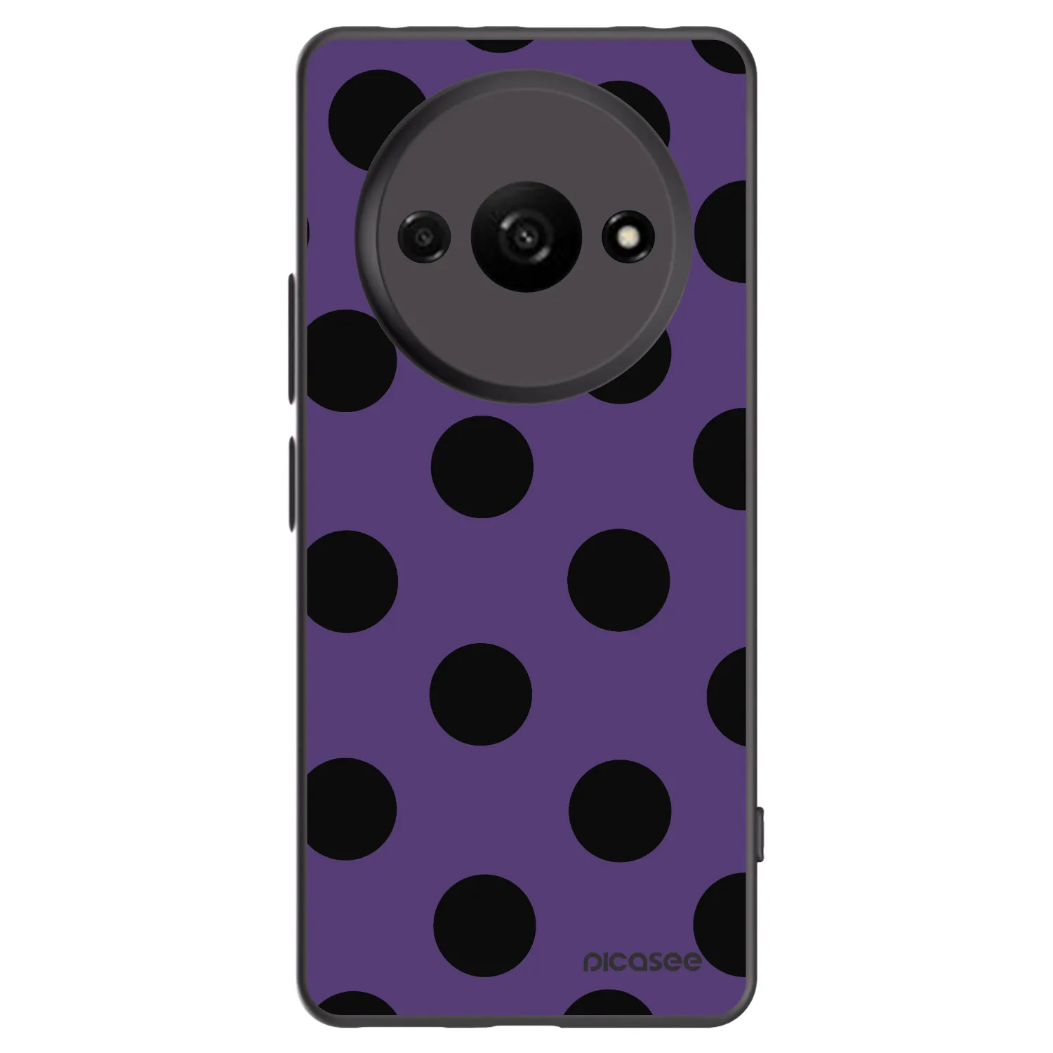 Picasee silikonowe czarne etui na Xiaomi Redmi A3 - Big flickers 2