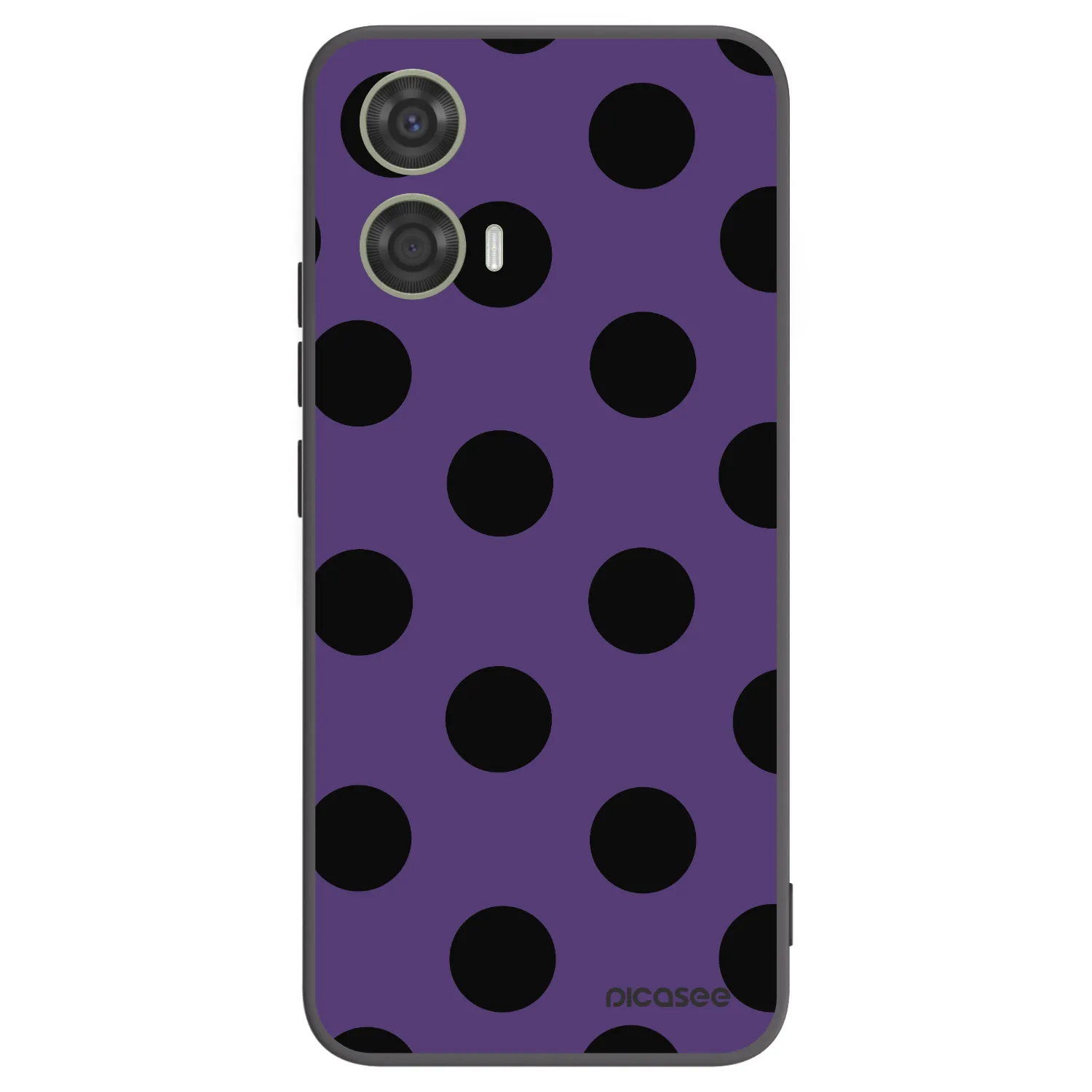 Picasee silikonowe czarne etui na Motorola Moto G24 - Big flickers 2